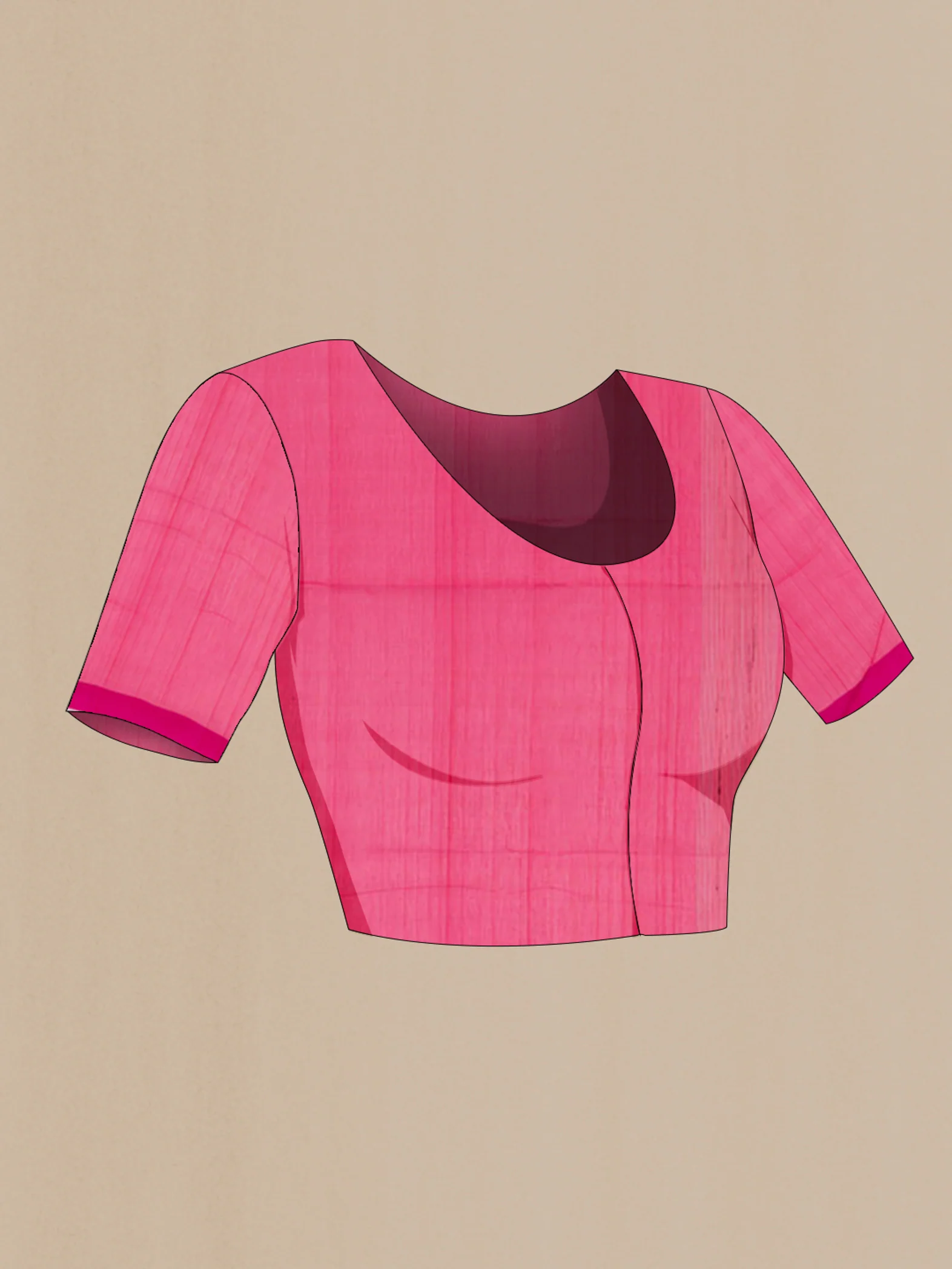 Pink Coimbatore Silk Cotton Saree - Image 4