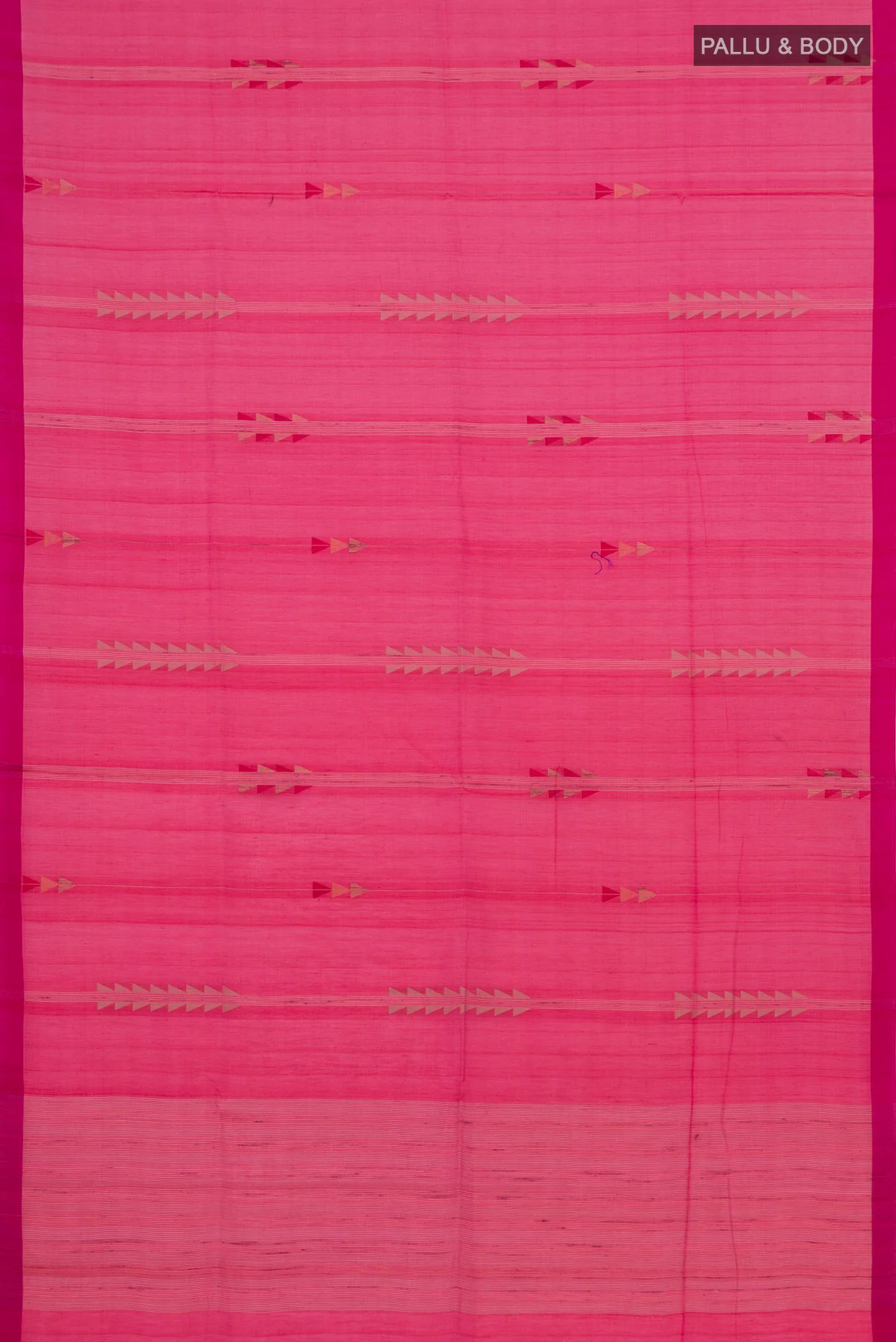 Pink Coimbatore Silk Cotton Saree - Image 5