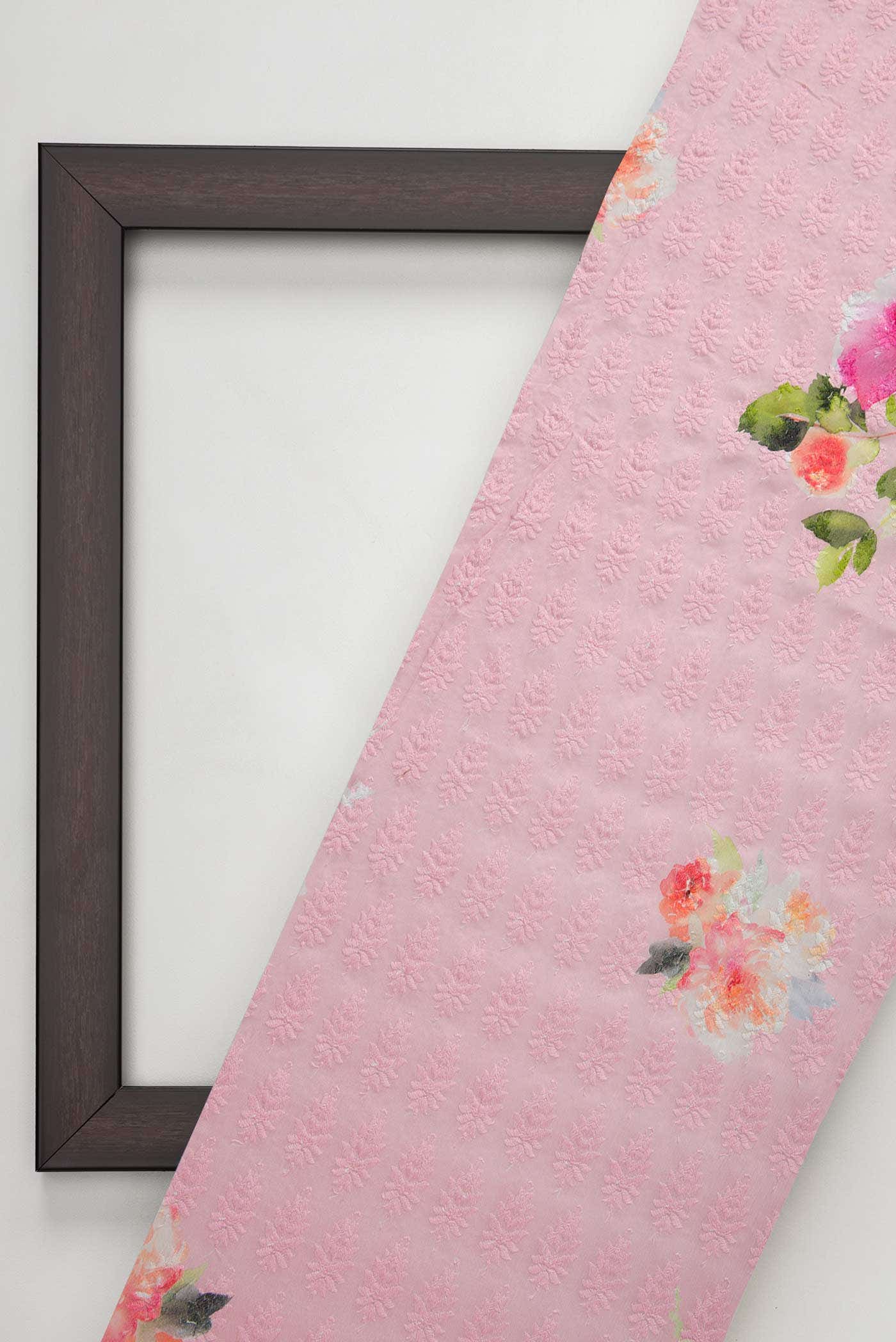 Pink Cotton Dress Material - Image 4