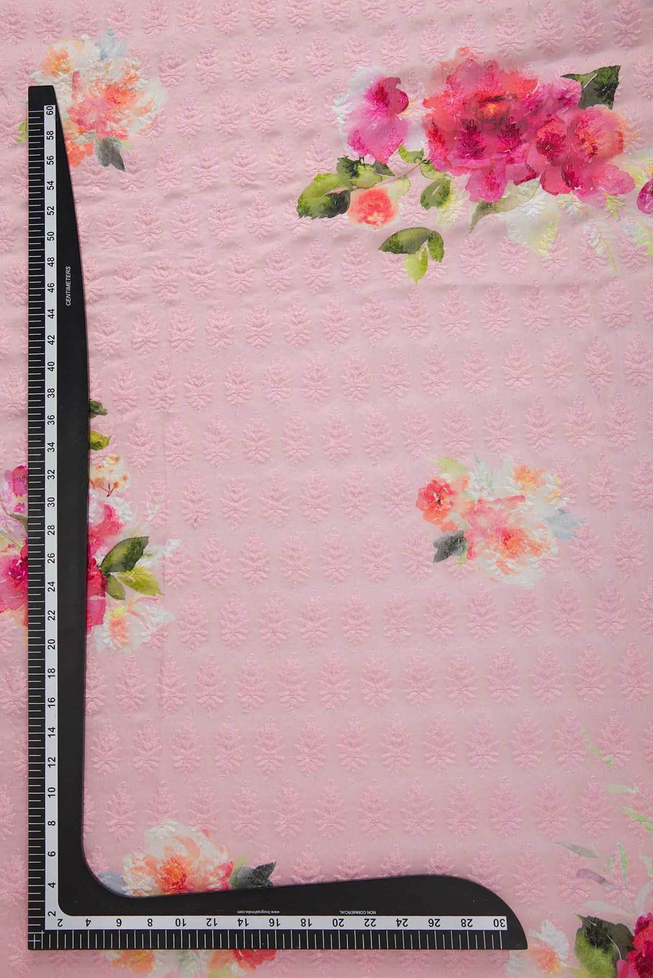 Pink Cotton Dress Material - Image 5