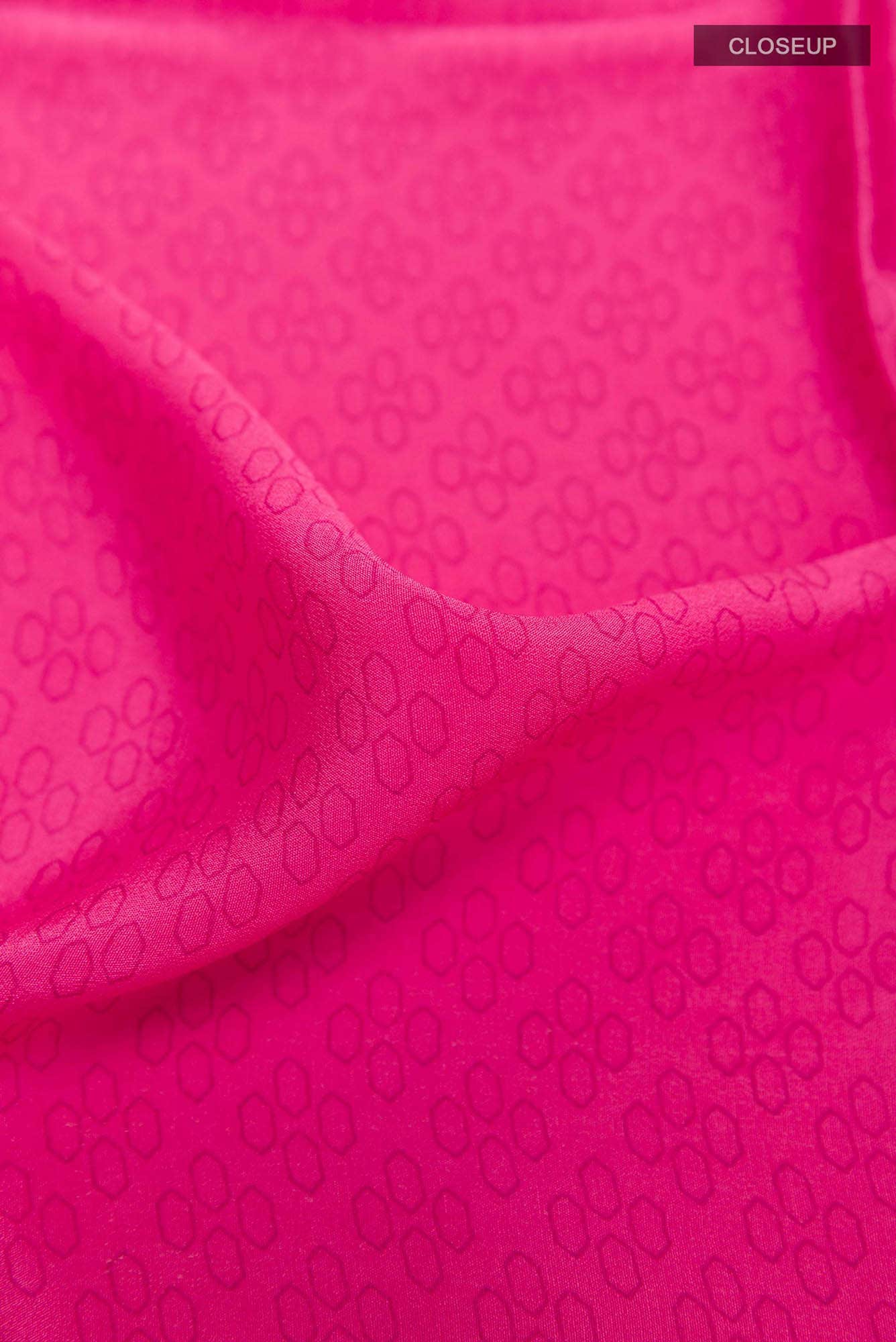 Pink Mysore Crepe Saree - Image 2