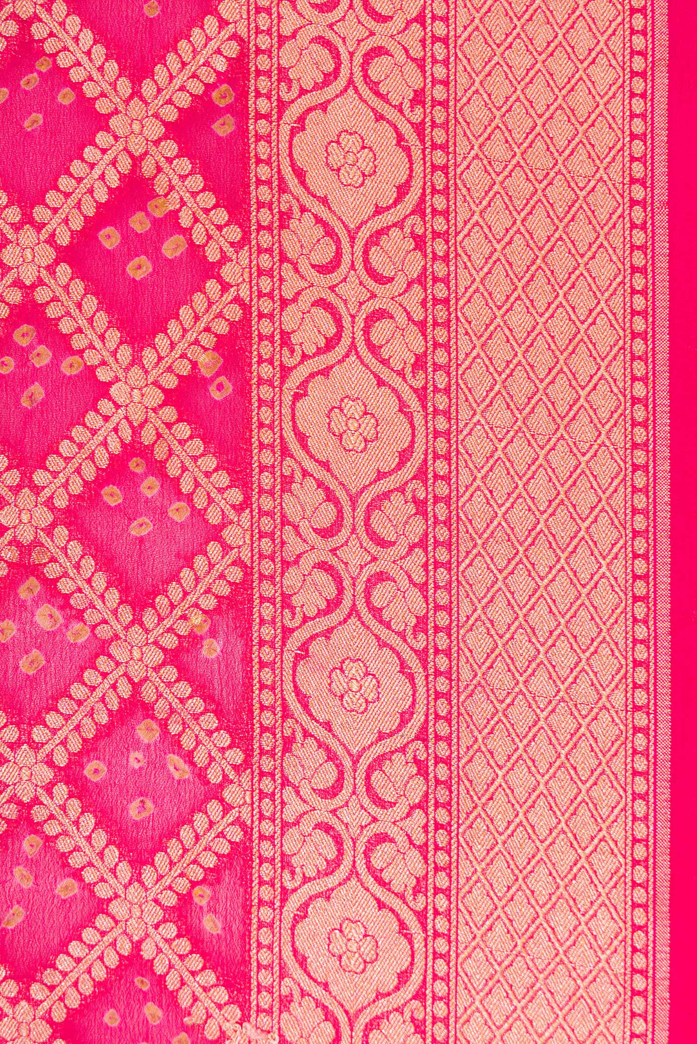 Pink Banarasi Georgette Saree - Image 3
