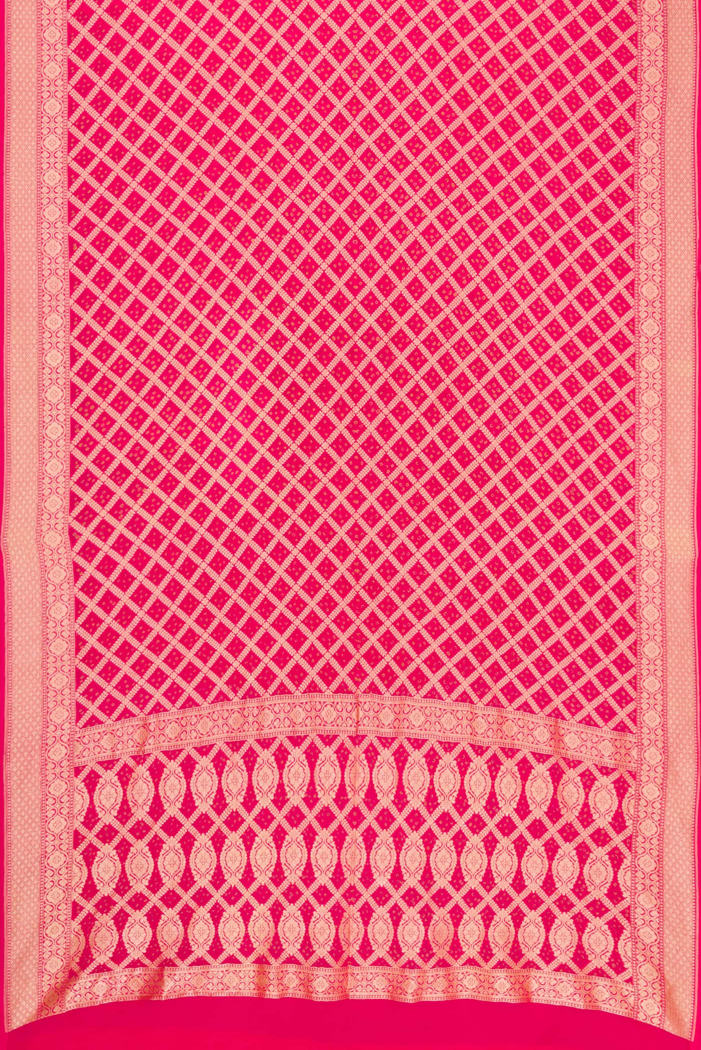 Pink Banarasi Georgette Saree - Image 6