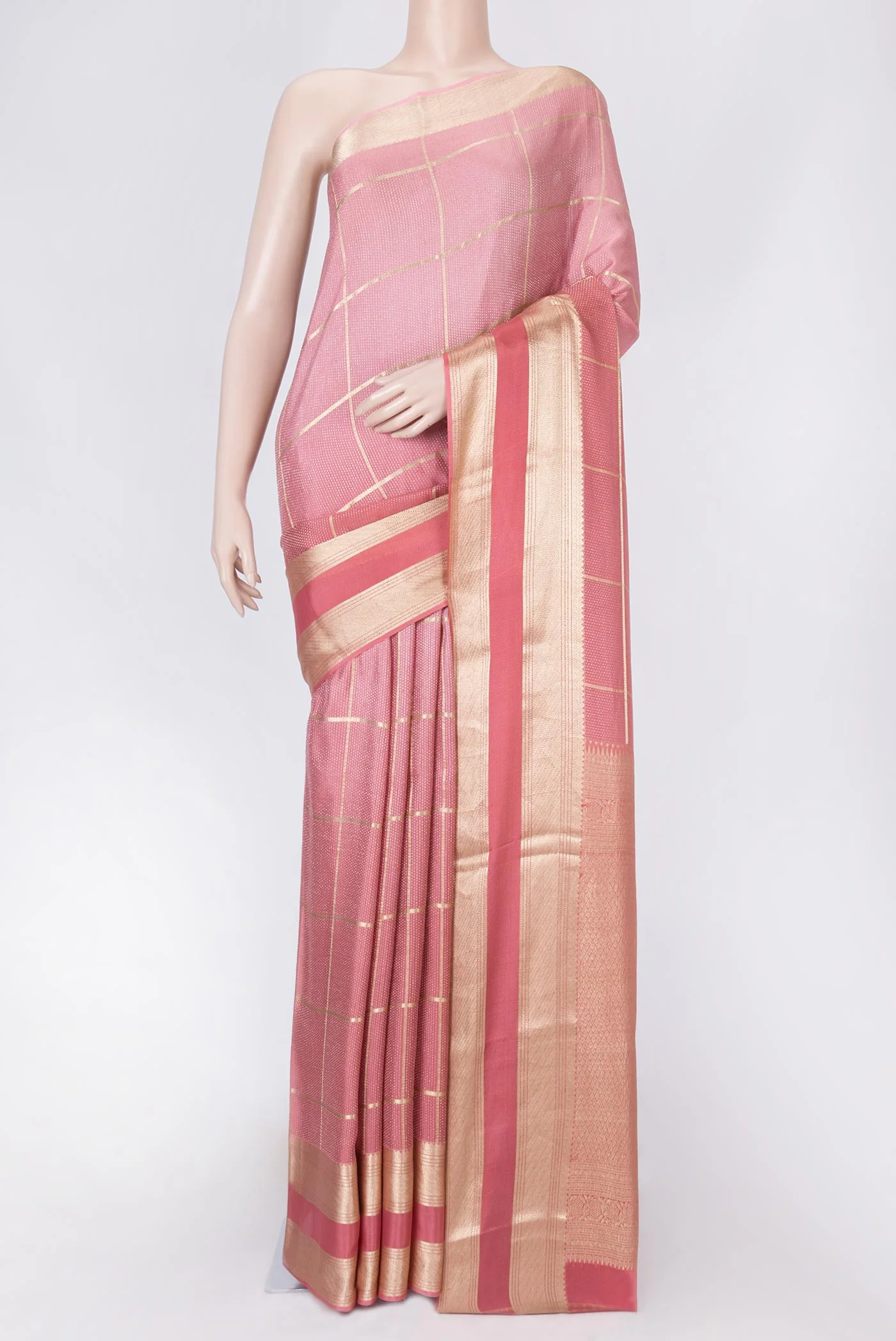 Coral Mysore Crepe Saree