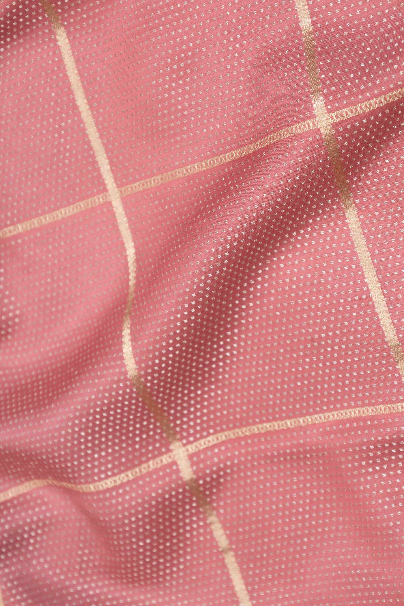 Coral Mysore Crepe Saree - Image 2