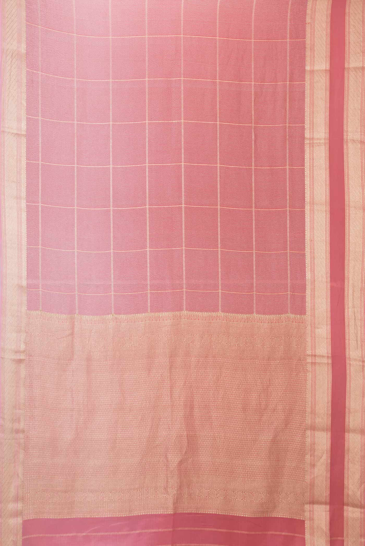Coral Mysore Crepe Saree - Image 6