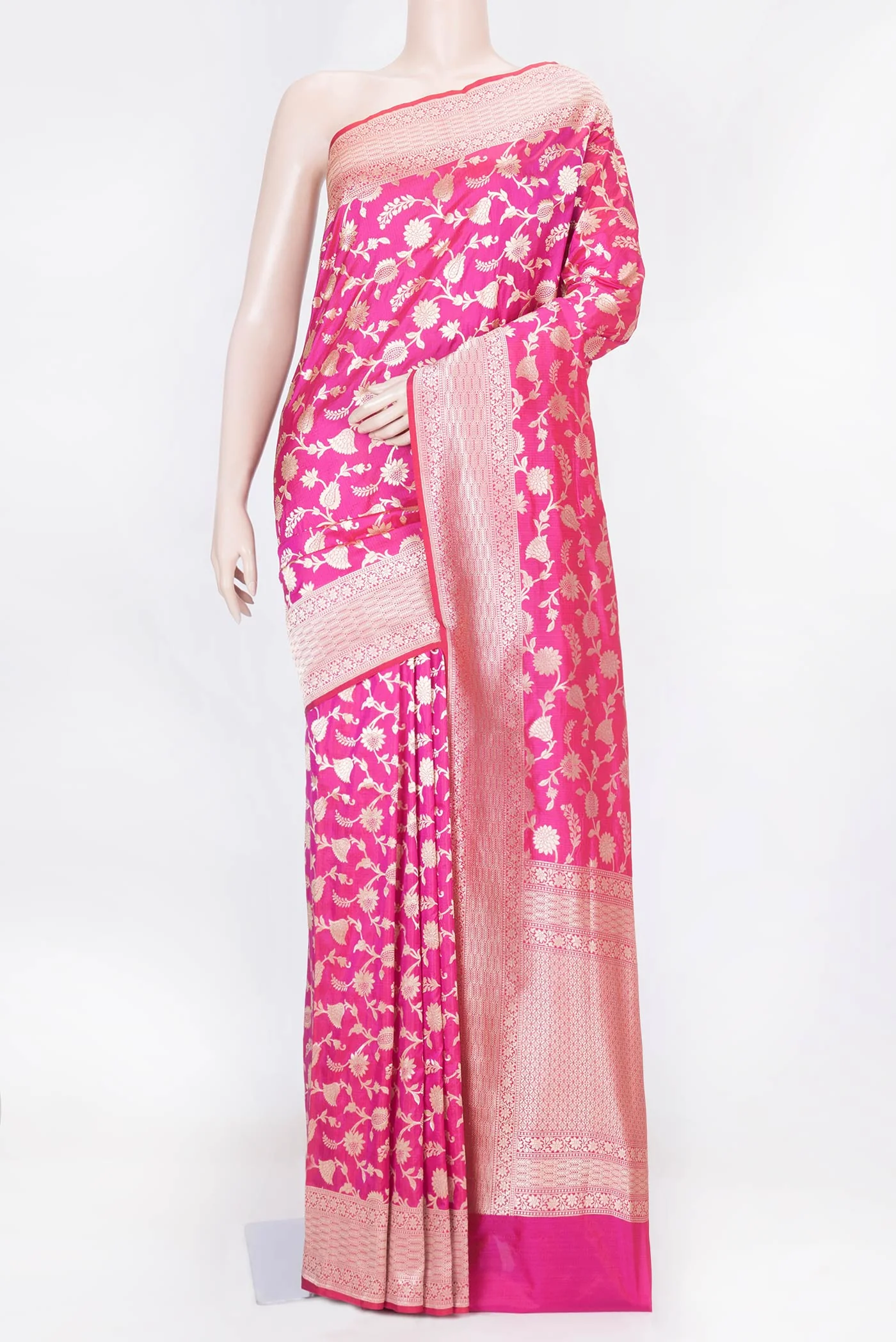 Pink Dual Tone Banarasi Saree