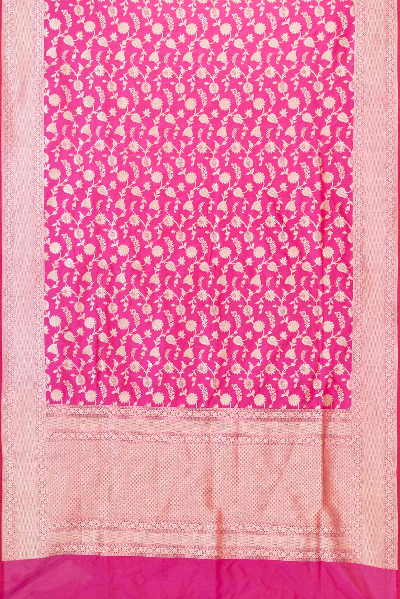 Pink Dual Tone Banarasi Saree - Image 6