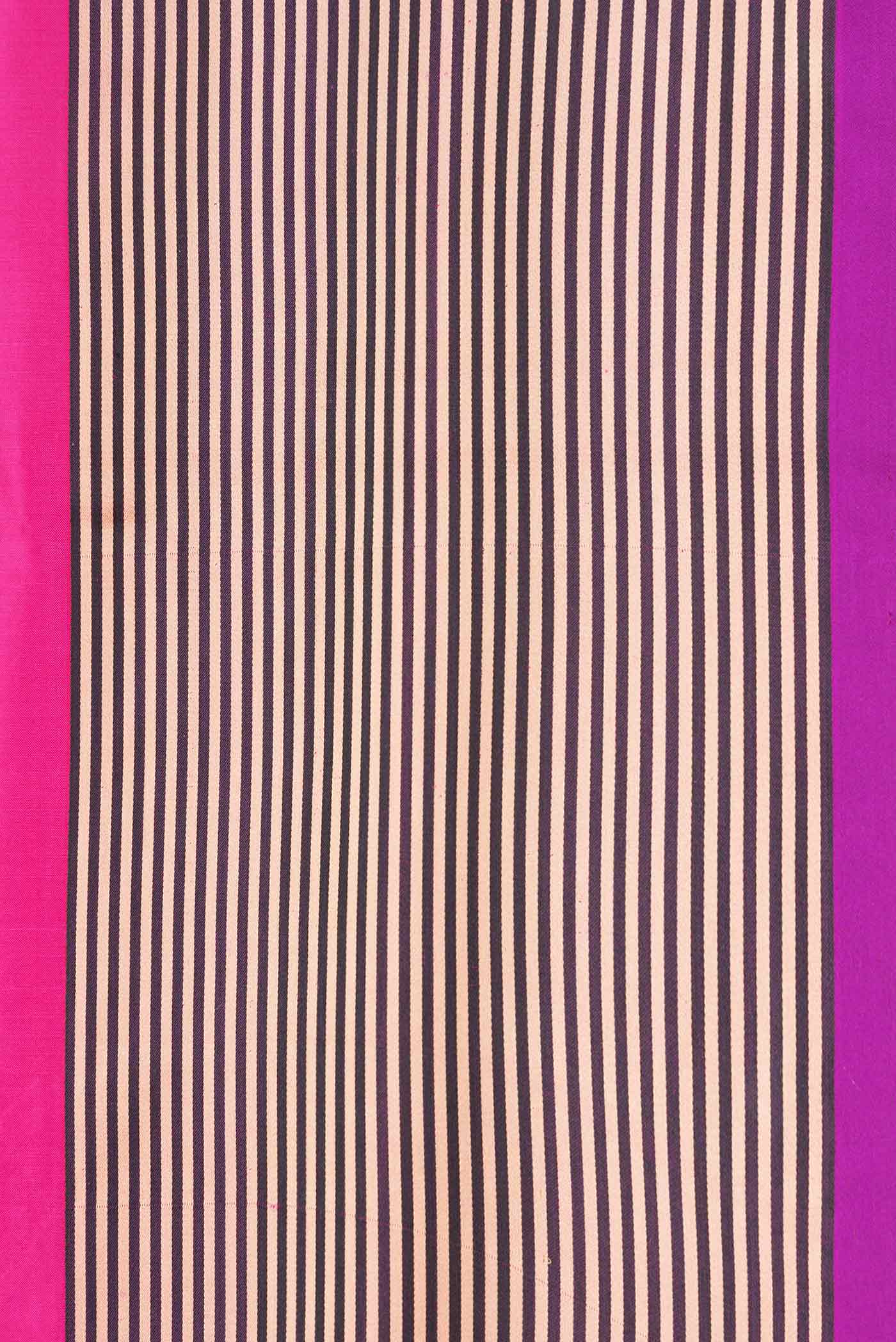 Pink Banarasi Katan Silk Saree - Image 3