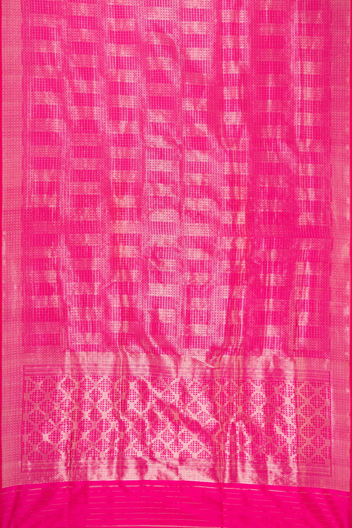 Pink Banarasi Silk Saree - Image 7