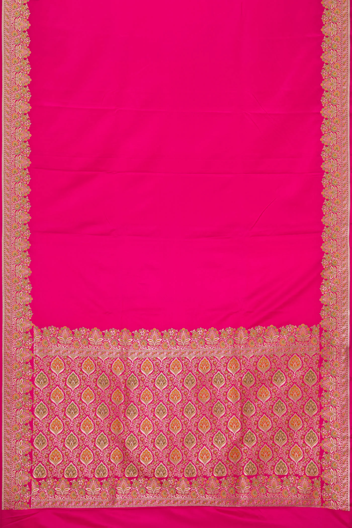 Pink Blended Banarasi Silk Saree