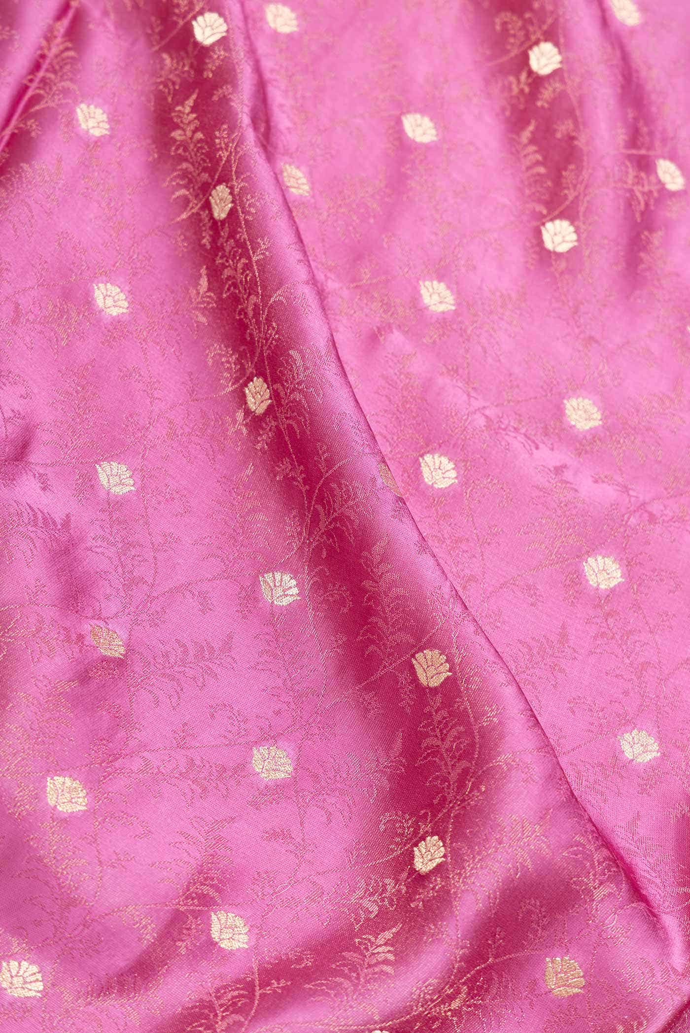 Pink Dual Tone Blended Banarasi Silk Saree - Image 2