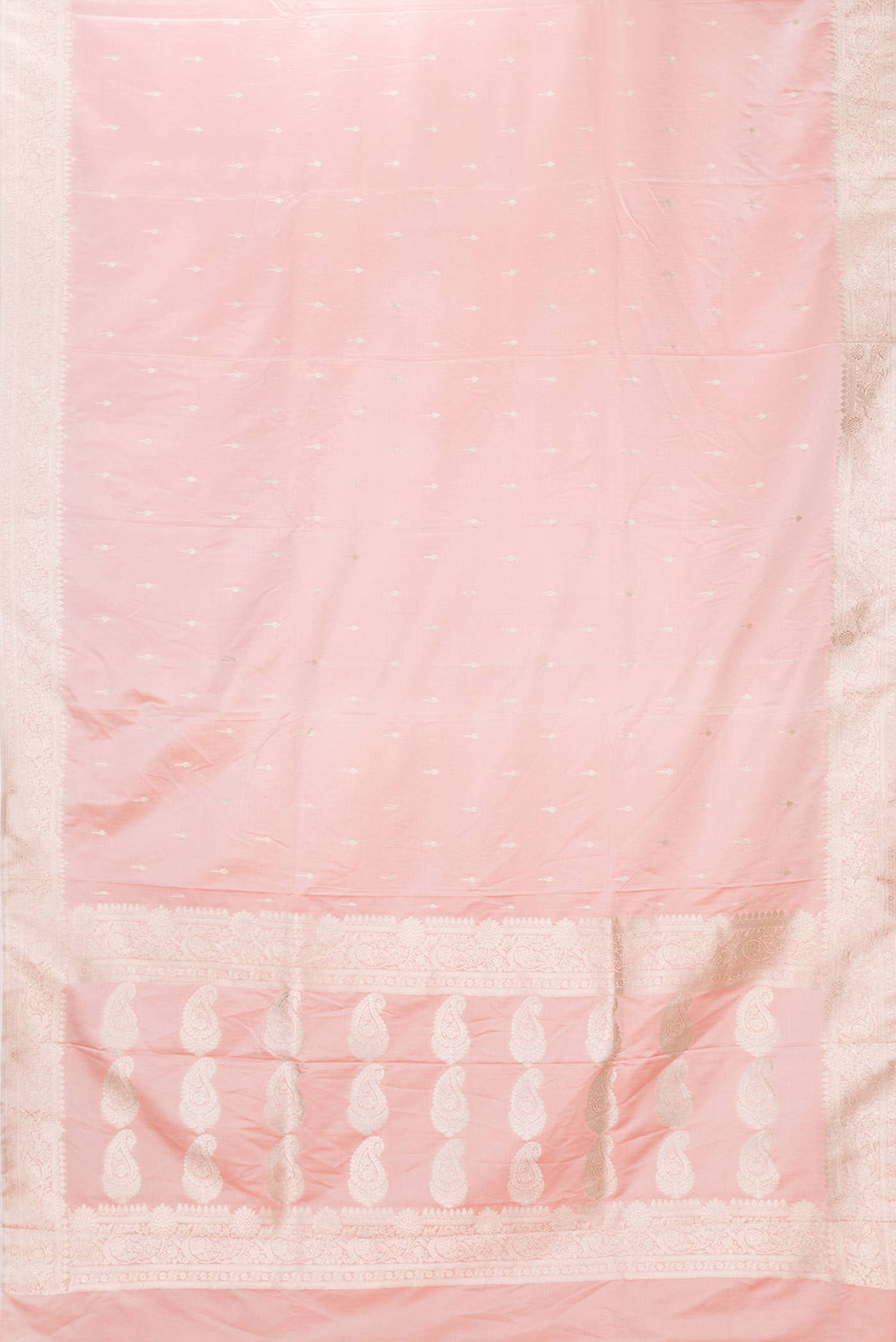 Pink Dual Tone Blended Banarasi Silk Saree - Image 2