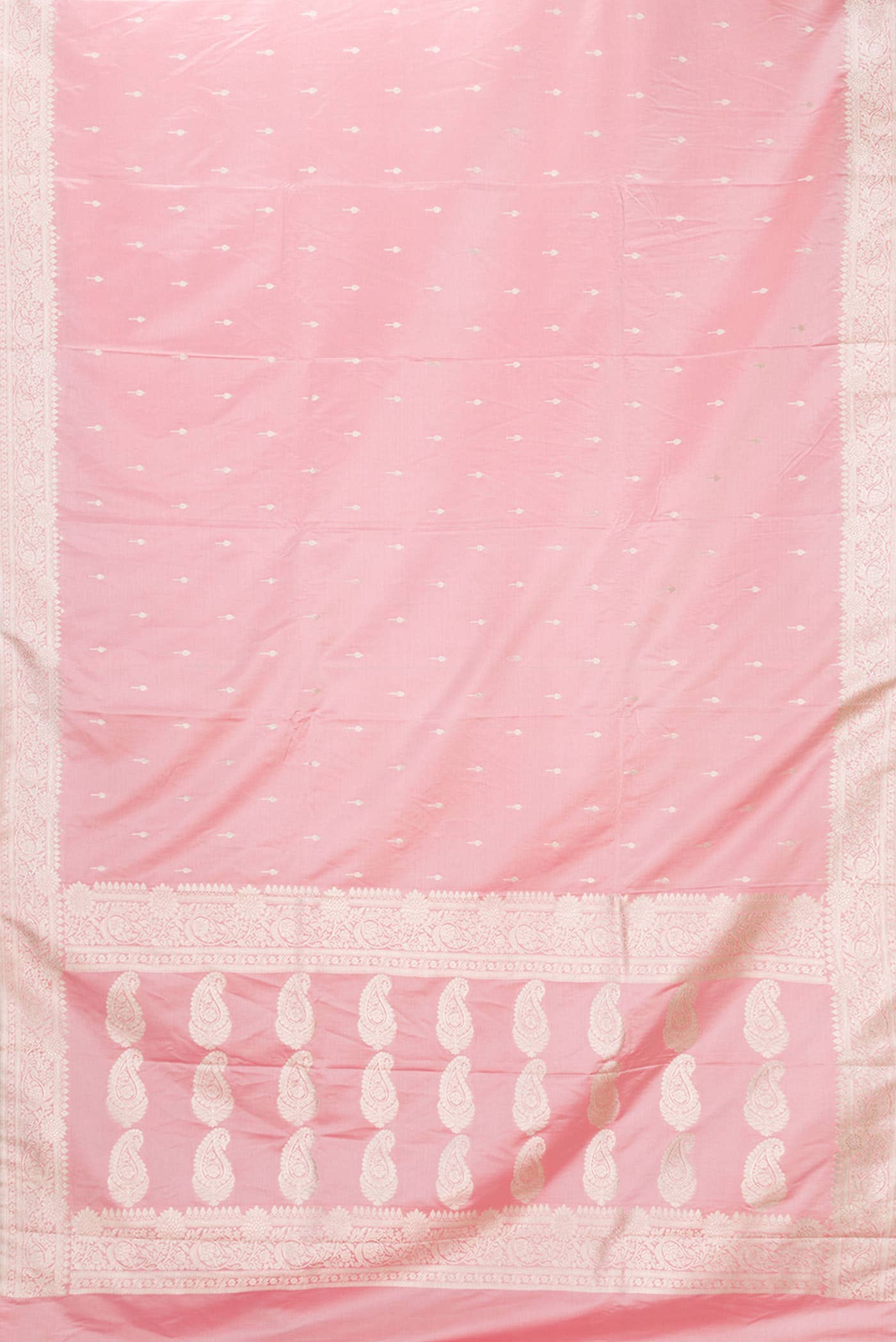 Pink Dual Tone Blended Banarasi Silk Saree - Image 2