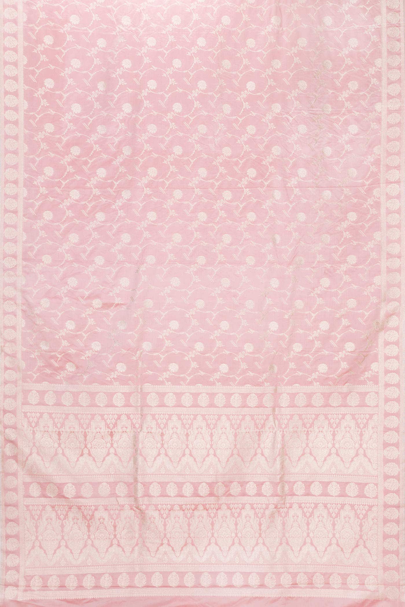 Pink Dual Tone Blended Banarasi Silk Saree - Image 2
