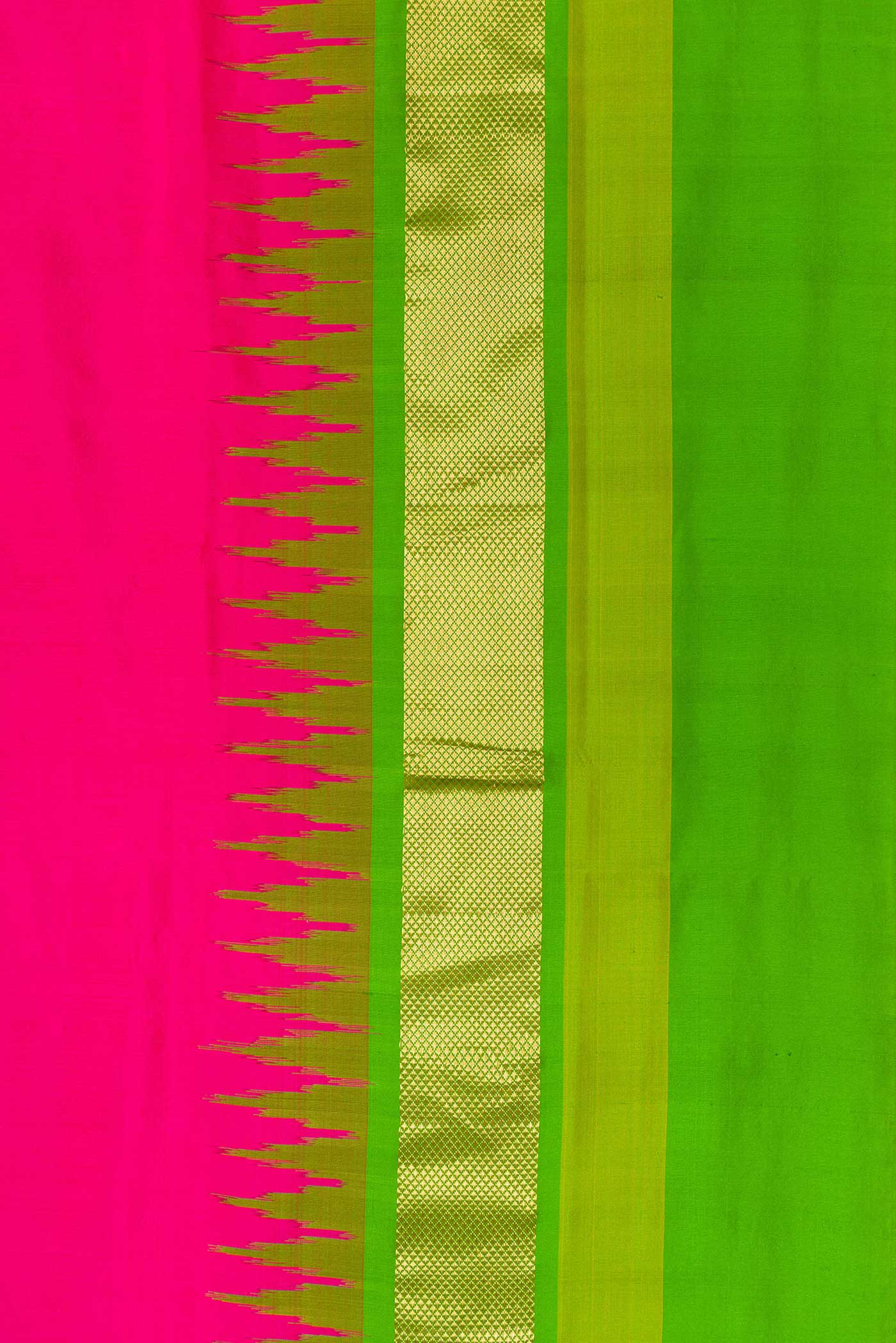 Pink Pochampally Silk Saree - Image 3
