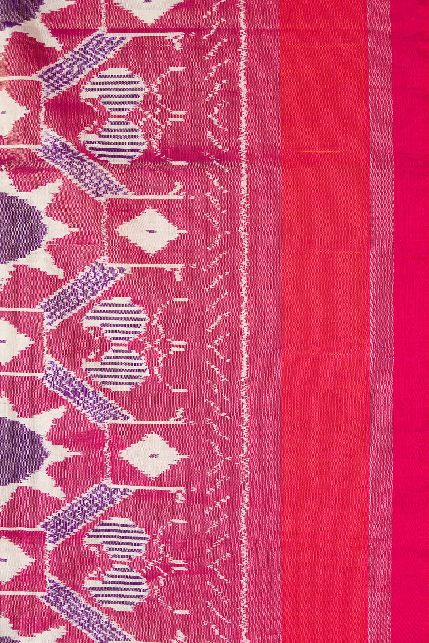 Pink Pochampally Silk Saree - Image 3