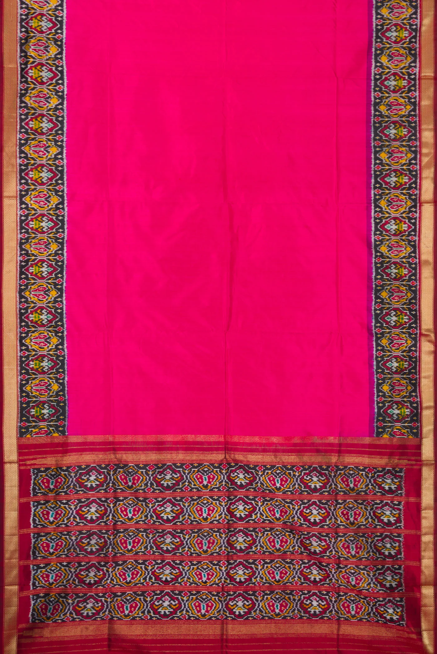 Pink Pochampally Silk Saree - Image 6