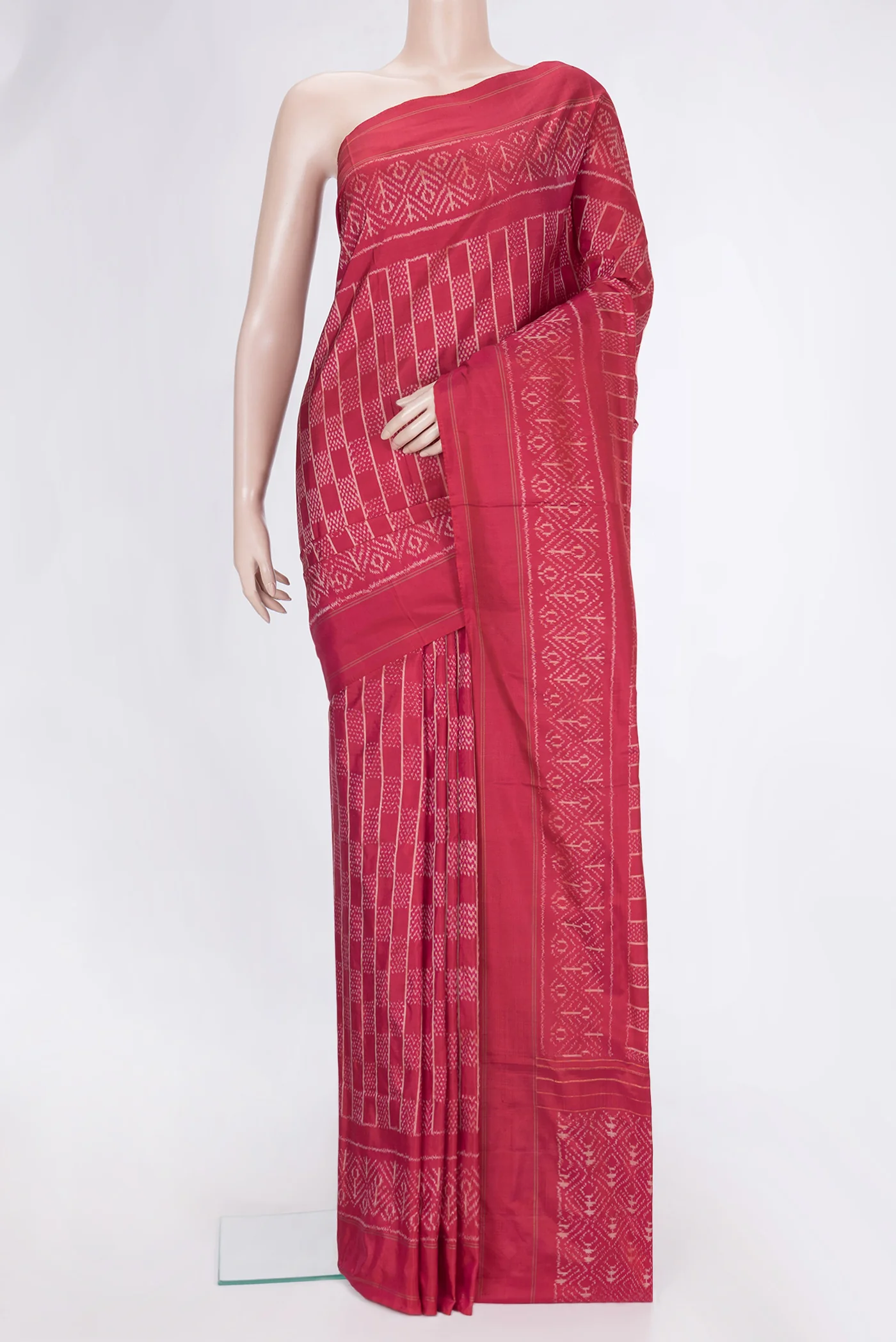 Pink Pochampally Silk Saree