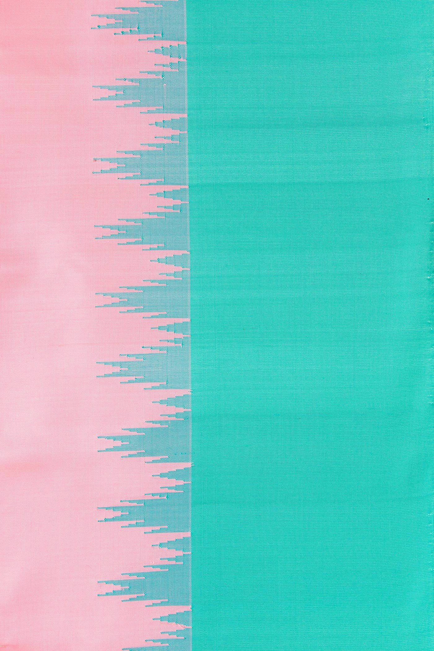 Rose pink Gadwal Silk Saree - Image 3