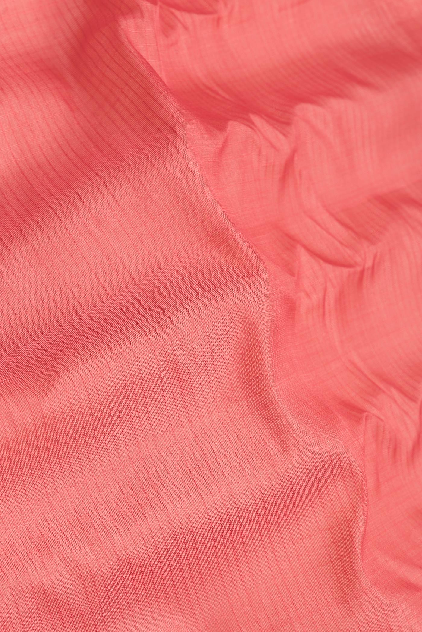 Coral Gadwal Silk Cotton Saree - Image 2
