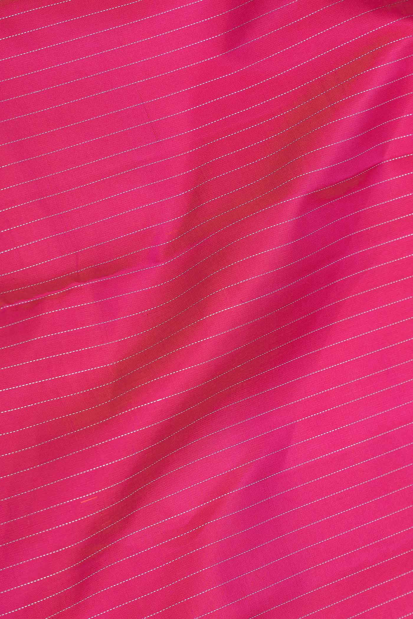 Pink Dual Tone Kanjivaram Saree - Image 2
