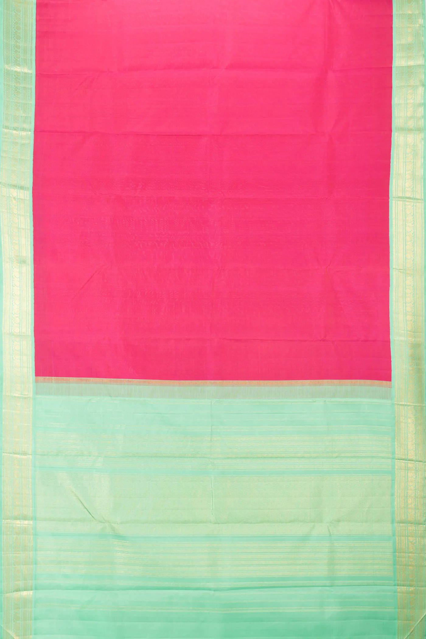 Pink Dual Tone Kanjivaram Saree - Image 6