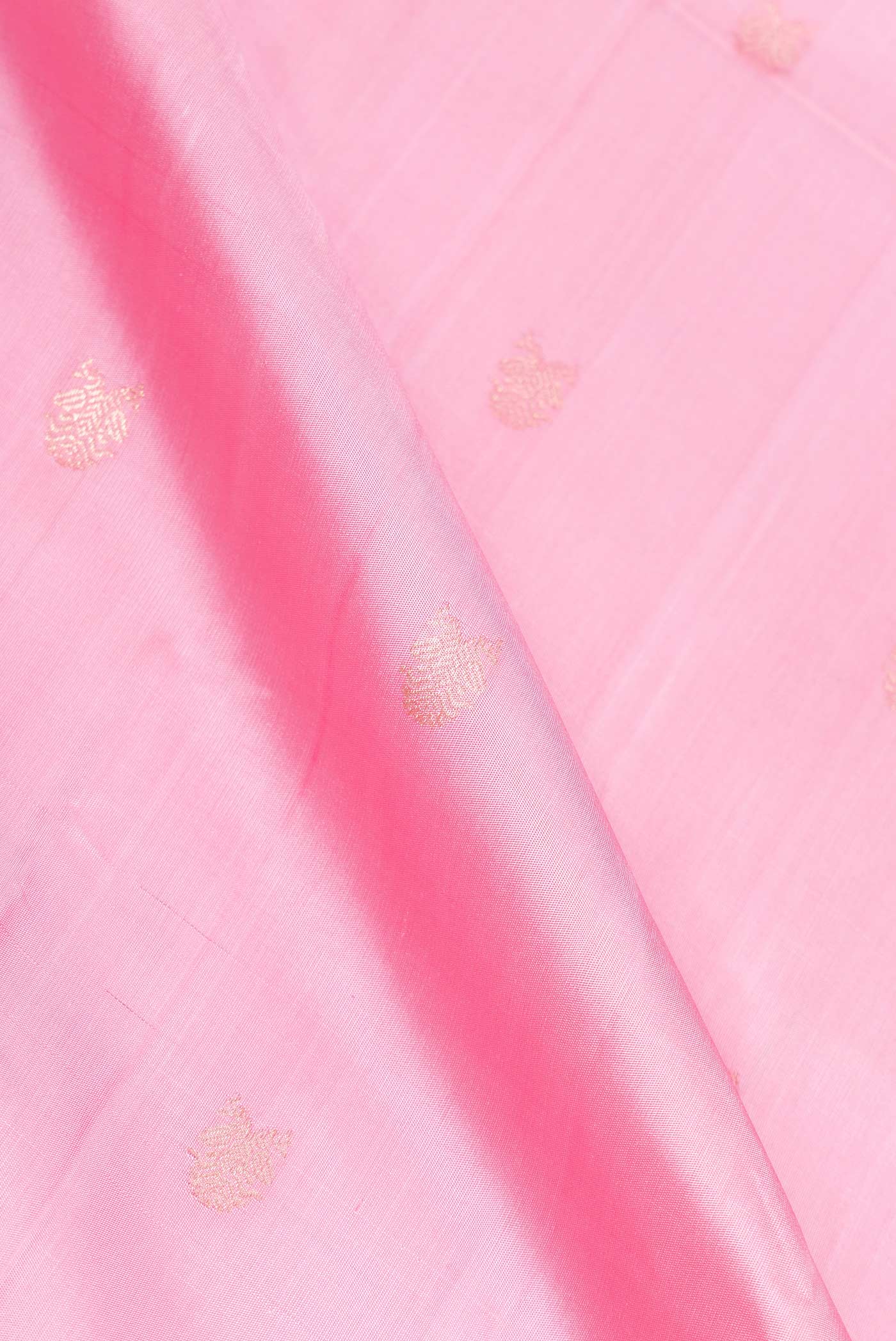 Pink Dual Tone Kanjivaram Saree - Image 2