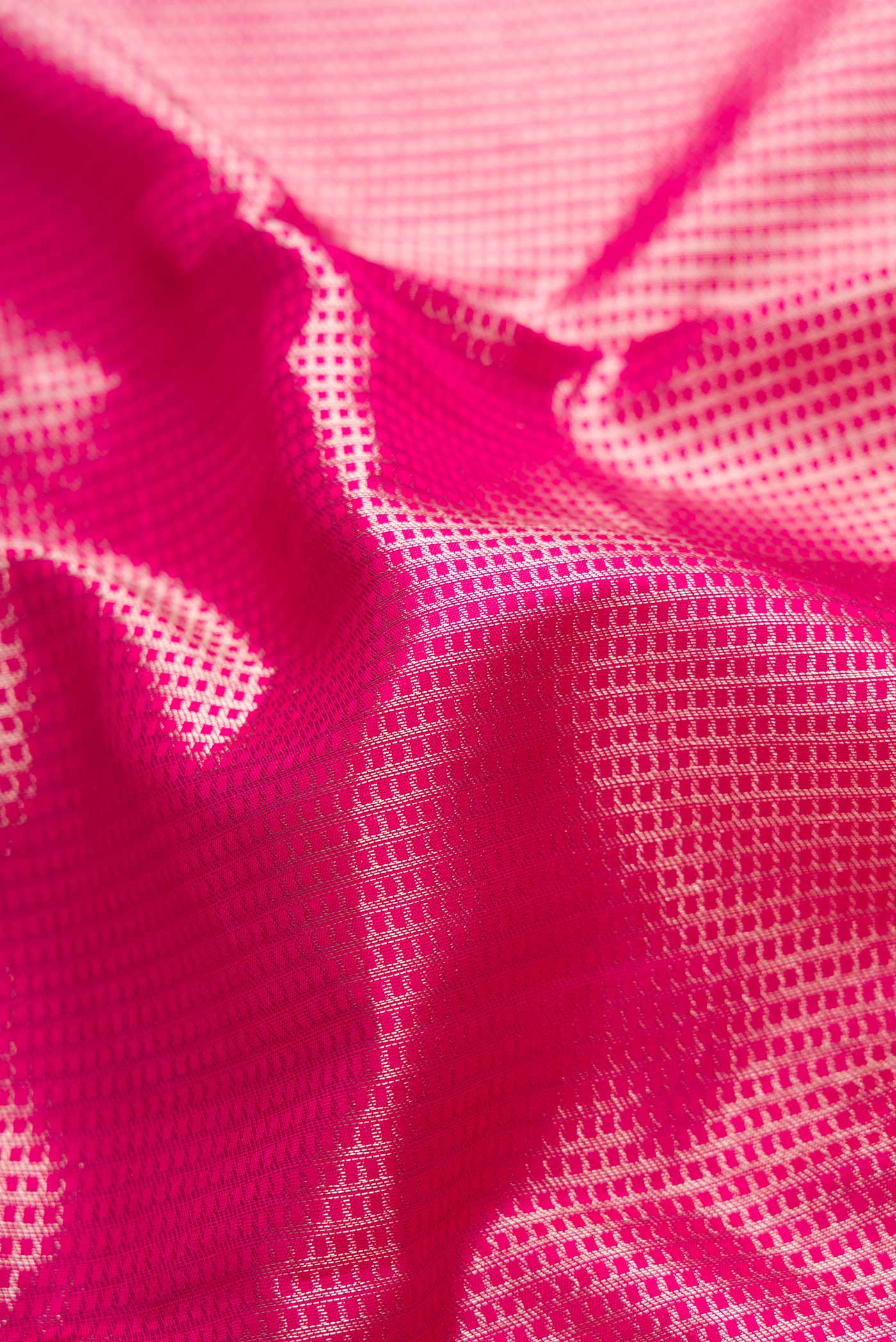 Pink Dual Tone Kanjivaram Saree - Image 2