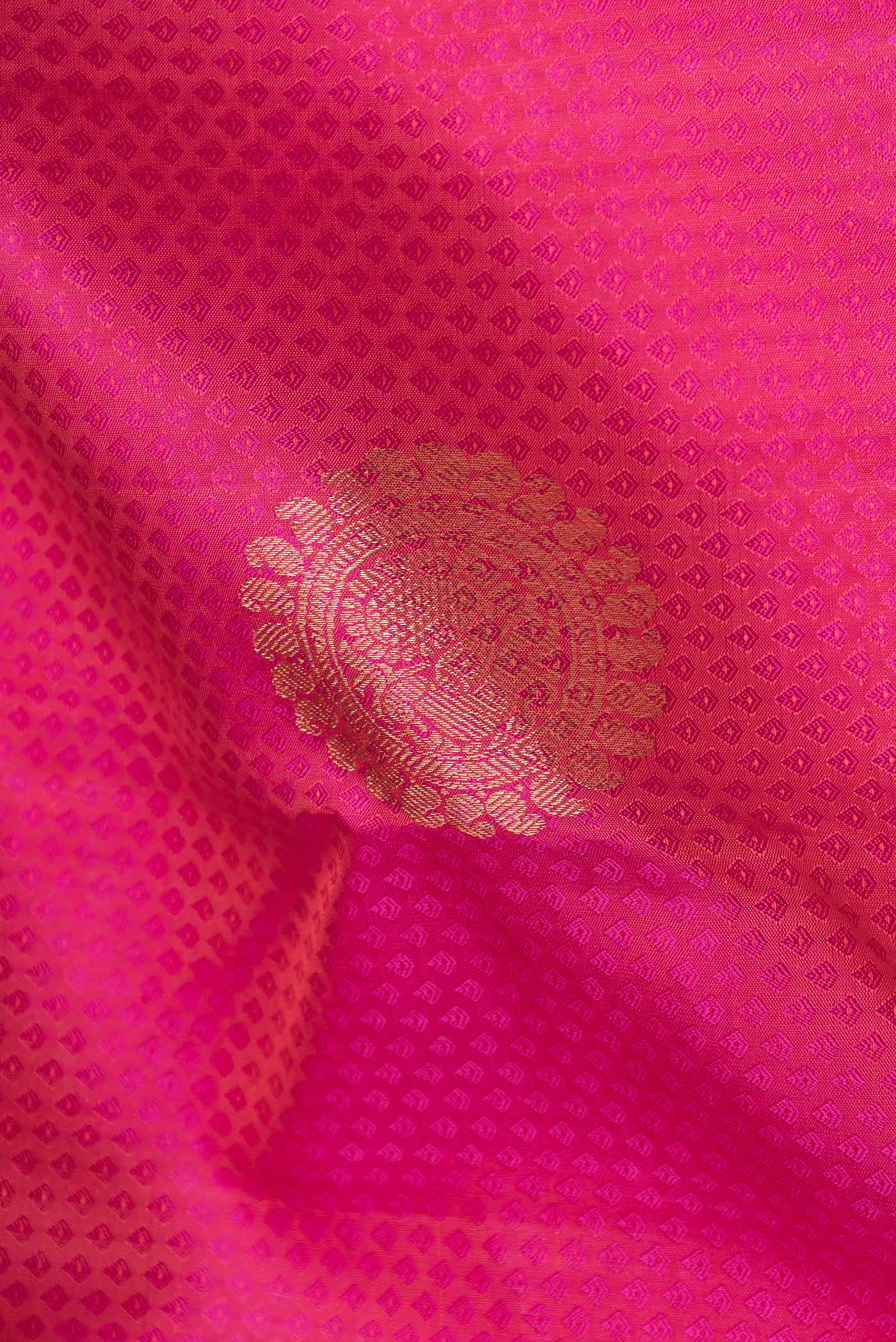 Pink Dual Tone Kanchipuram Saree - Image 2