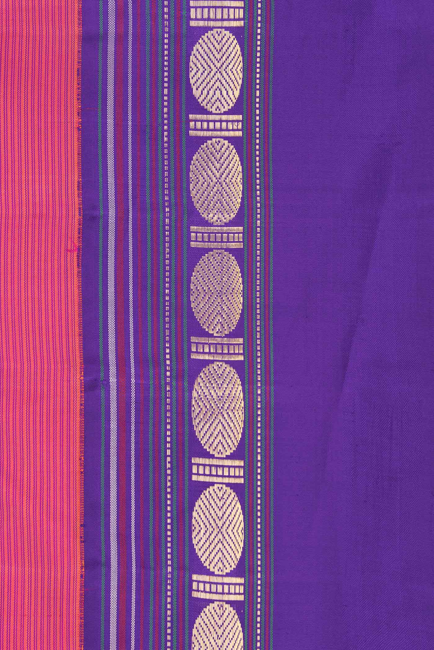 Pink Dual Tone Kanjivaram Saree - Image 3