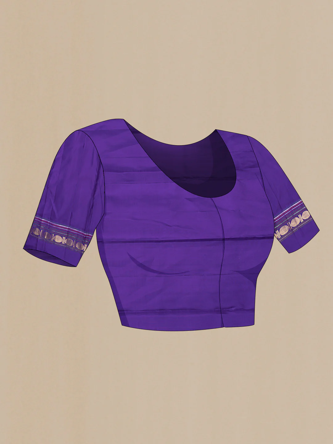Pink Dual Tone Kanjivaram Saree - Image 5