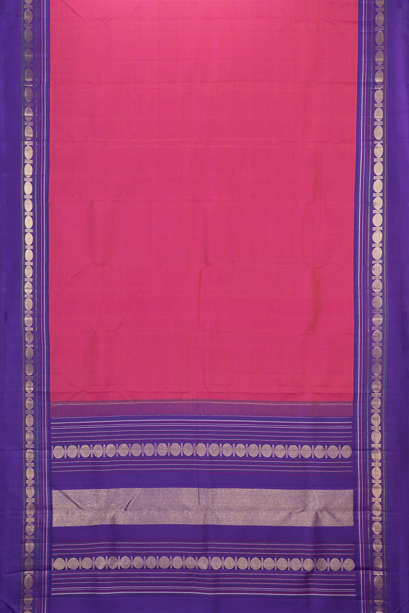Pink Dual Tone Kanjivaram Saree - Image 6