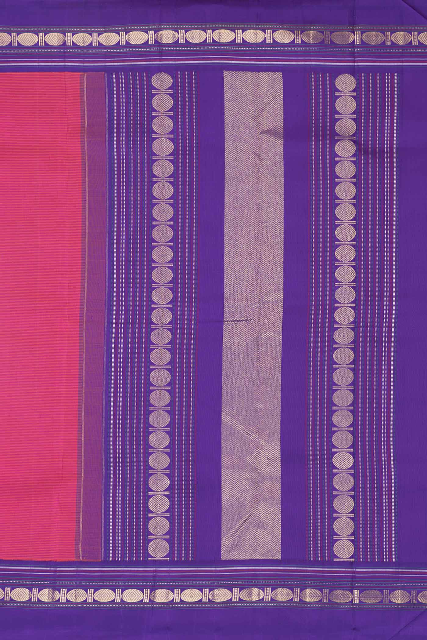 Pink Dual Tone Kanjivaram Saree - Image 7