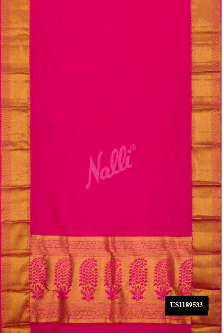 Pink Dual Tone Kanchipuram Silk Saree