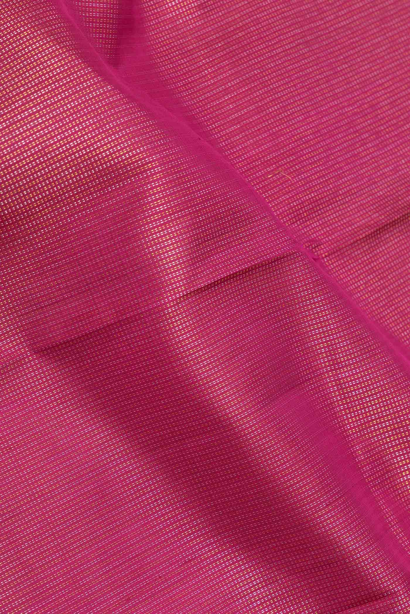 Pink Dual Tone Kanchipuram Silk Saree - Image 2