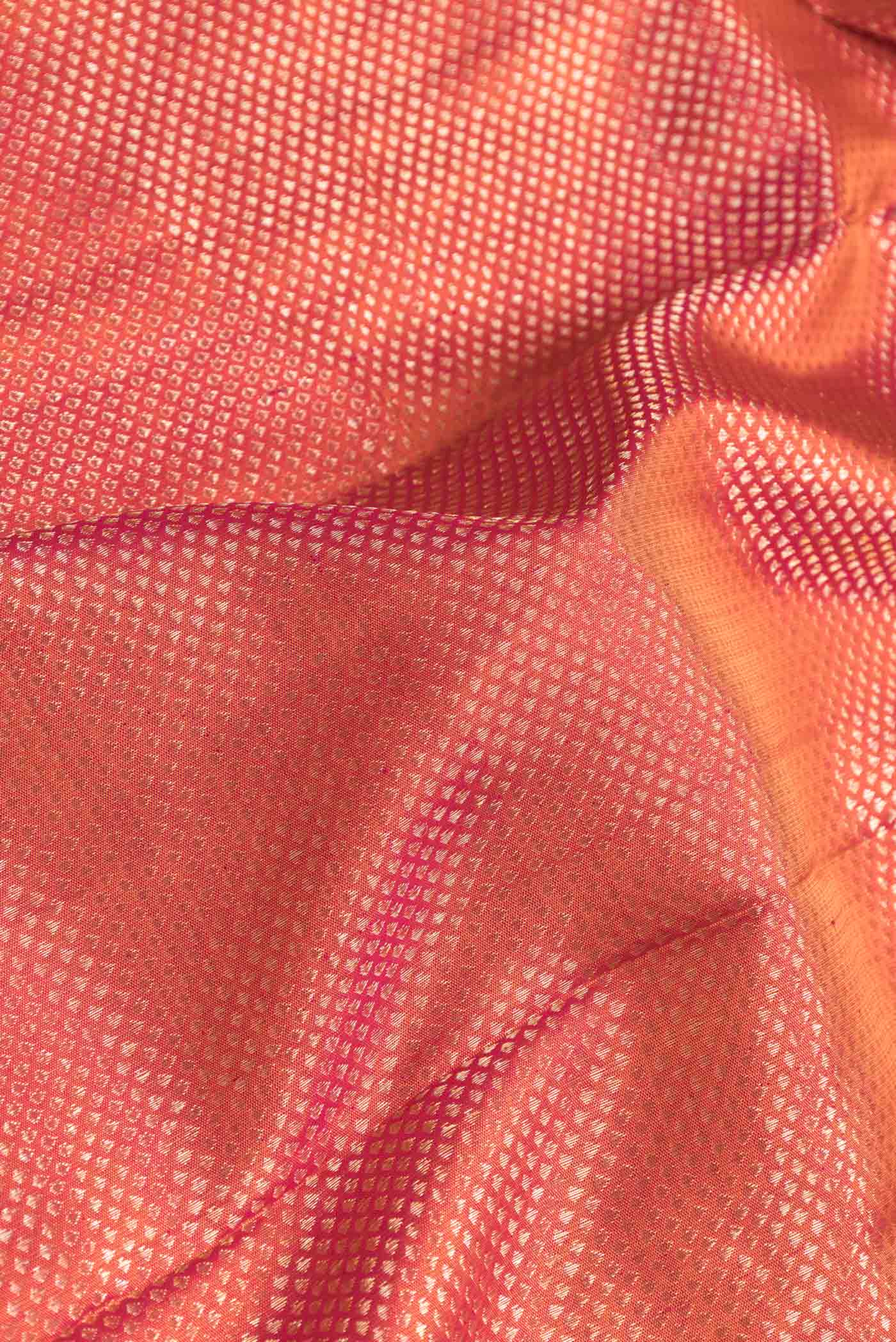 Pink Dual Tone Kanchipuram Silk Saree - Image 2