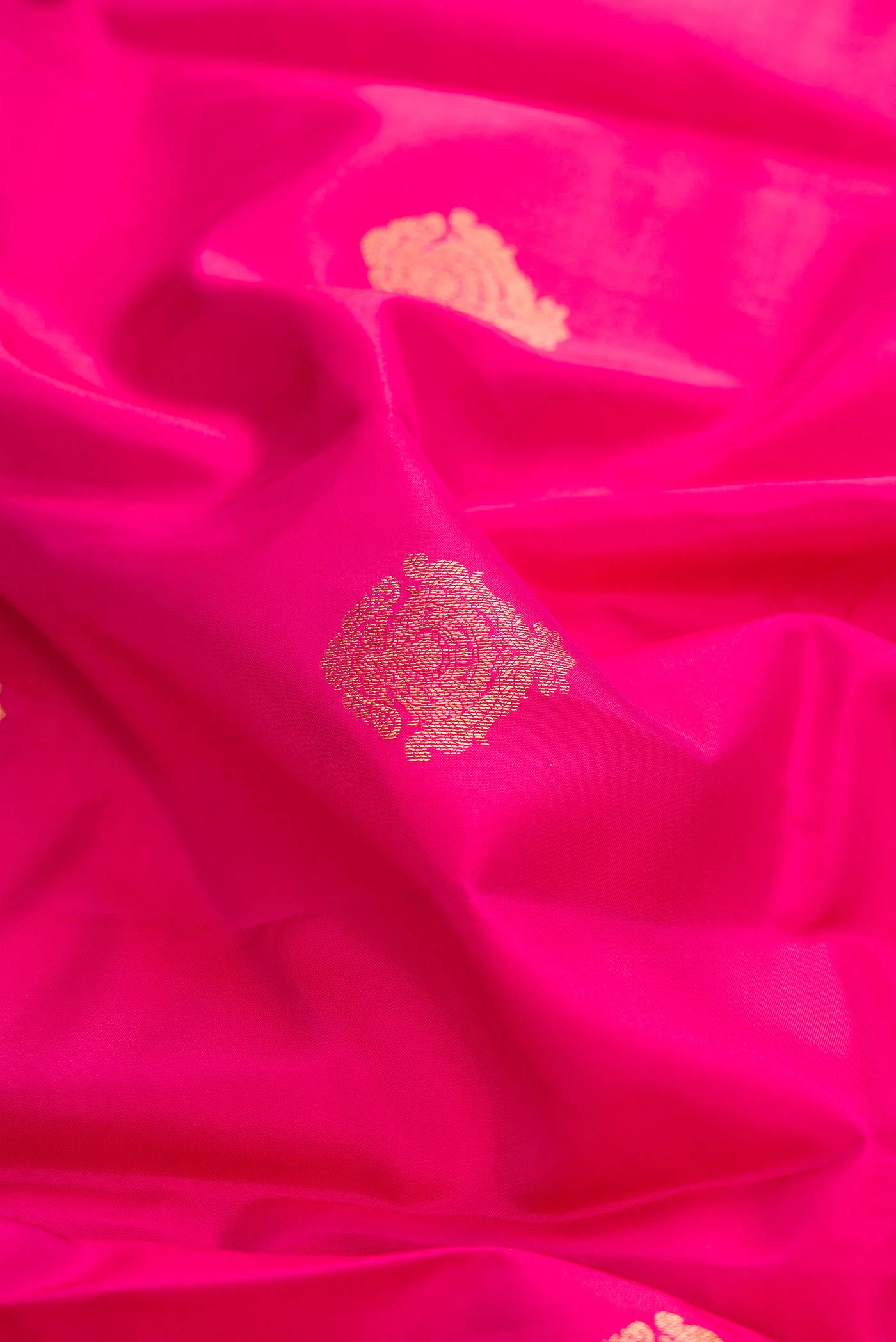 Pink Dual Tone Kanchipuram Silk Saree - Image 2