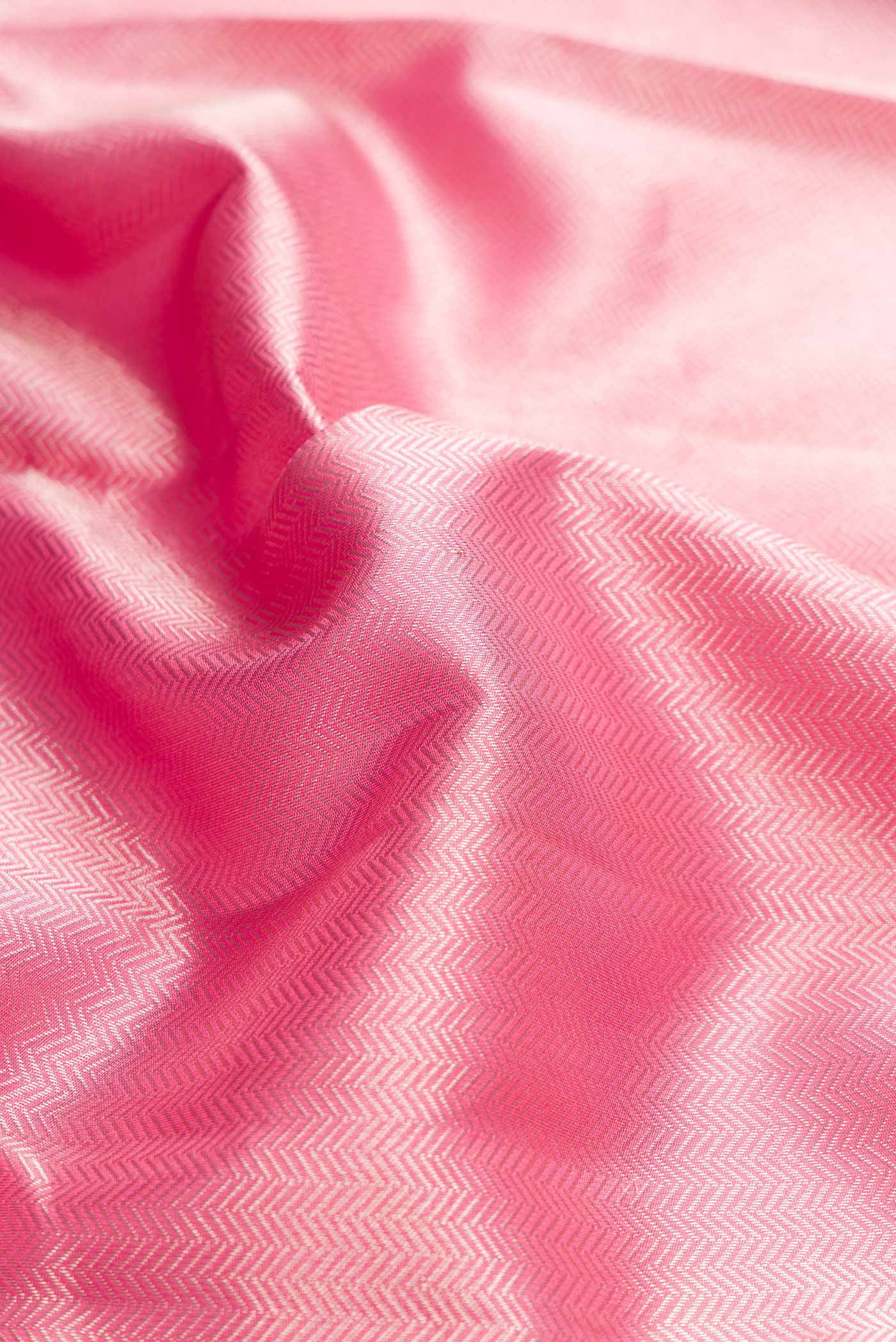 Pink Dual Tone Kanjivaram Silk Saree - Image 2