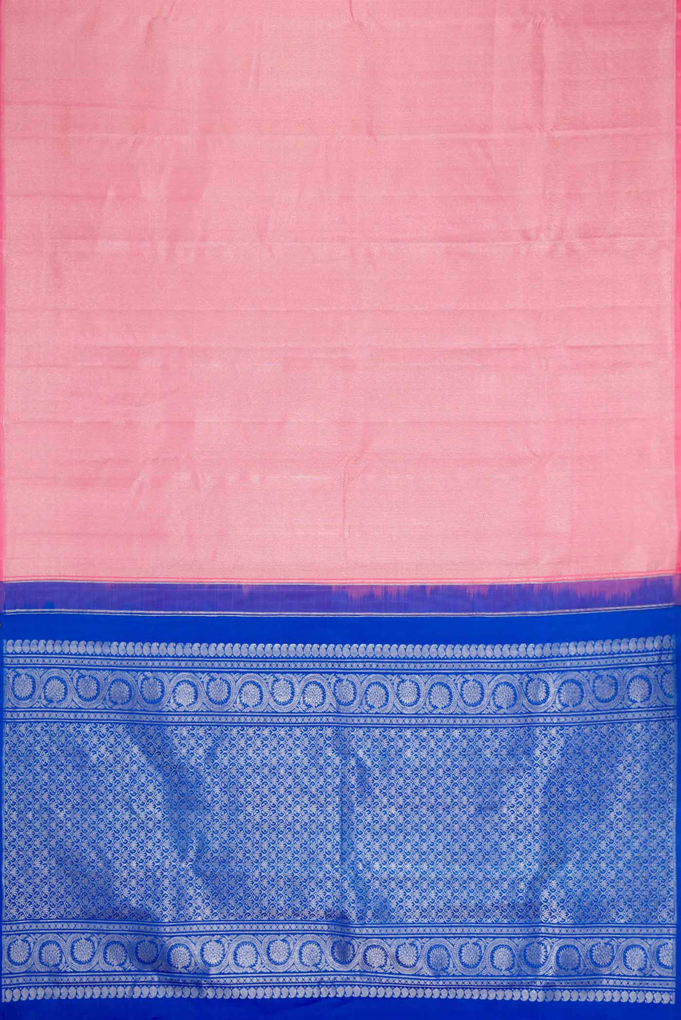 Pink Dual Tone Kanjivaram Silk Saree - Image 5