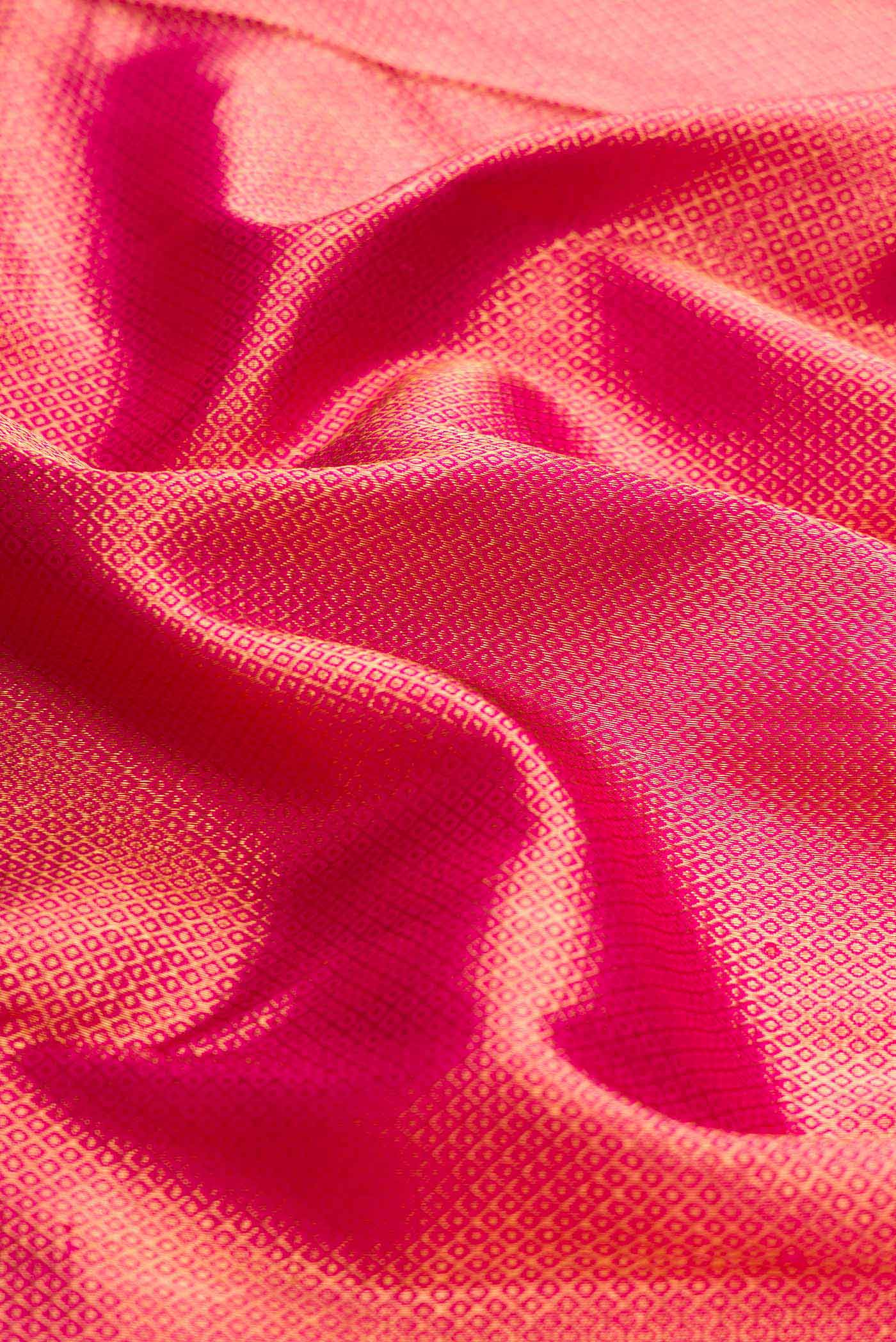 Pink Dual Tone Kanchipuram Silk Saree - Image 2