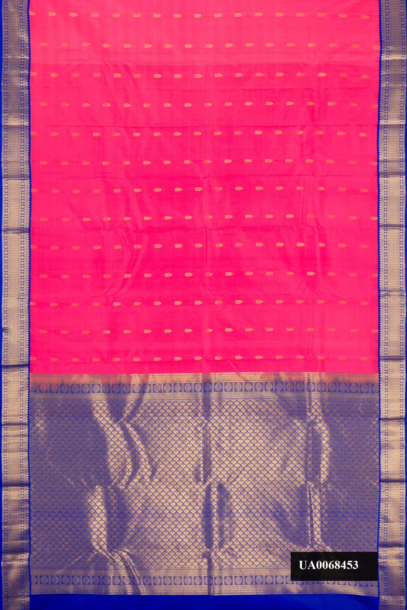 Pink Dual Tone Kanchipuram Silk Saree