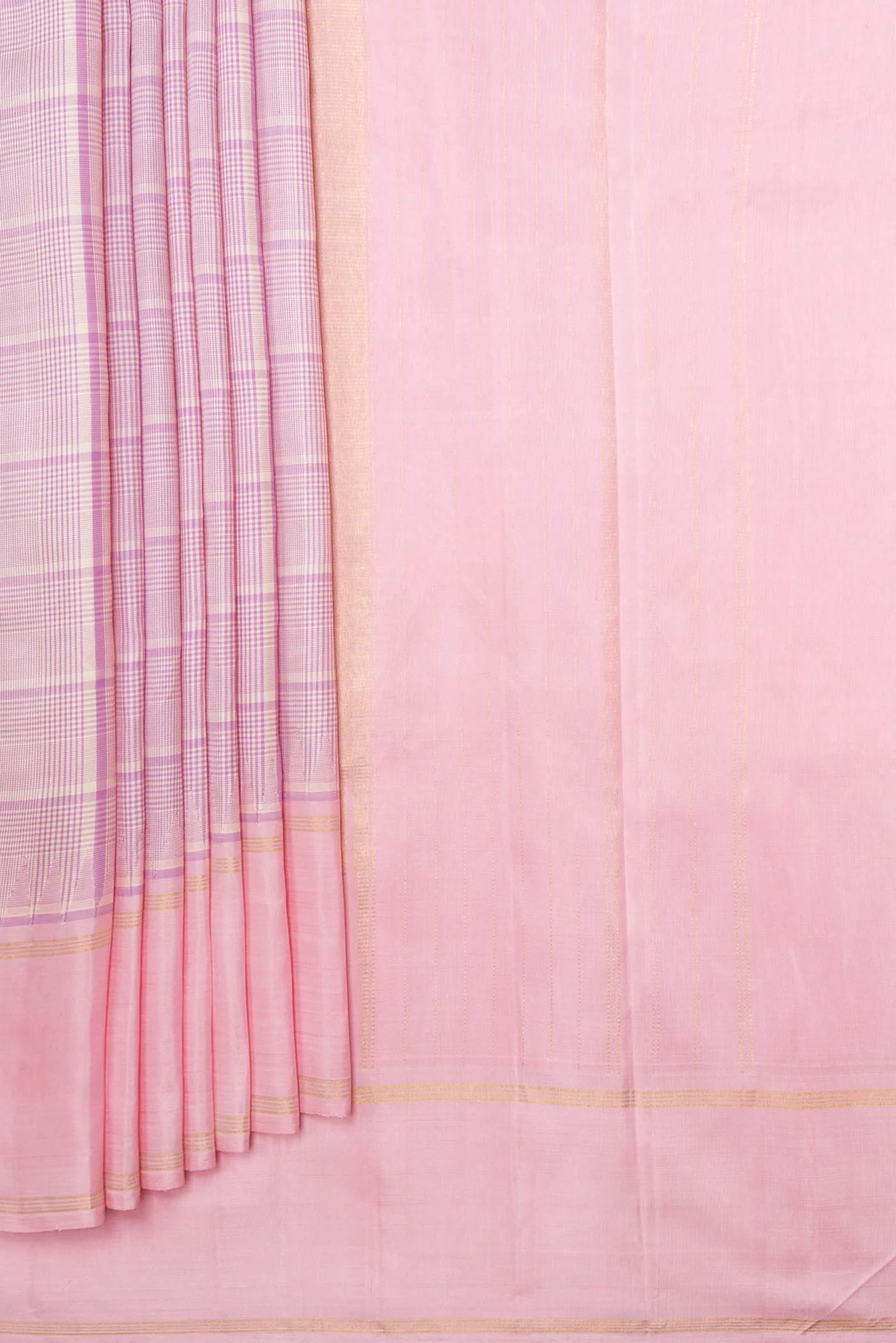 Lavender Kanjivaram Silk Saree - Image 4