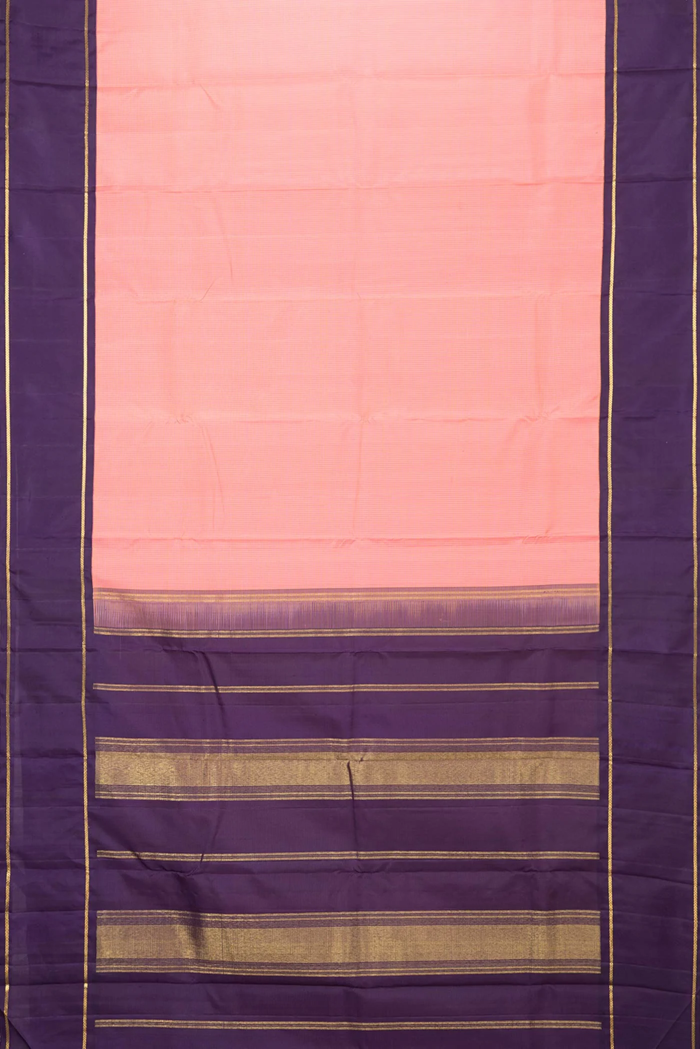 Peach Kanjivaram Silk Saree - Image 6