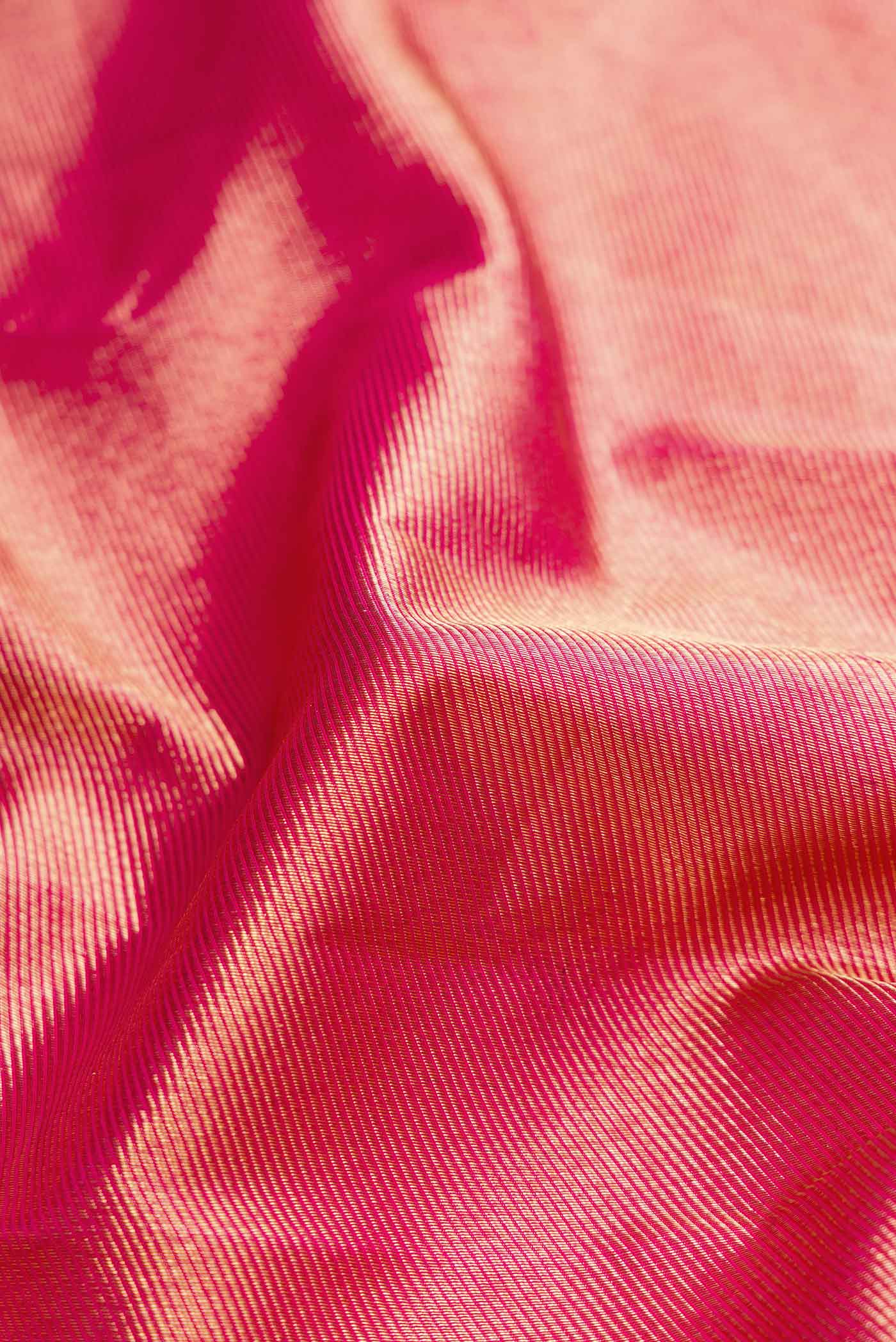 Pink Dual Tone Kanjivaram Silk Saree - Image 2