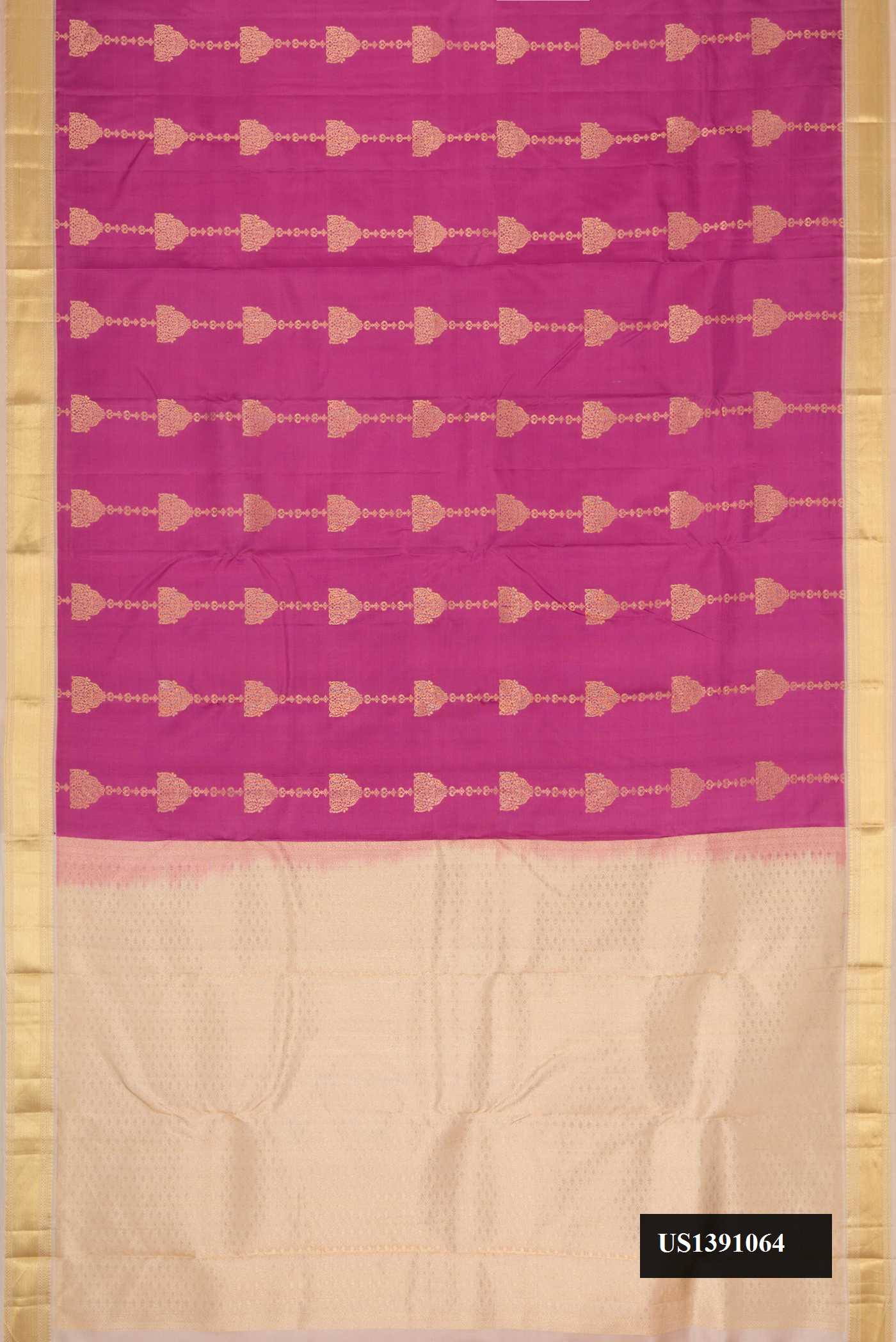 Pink Dual Tone Kanchipuram Silk Saree