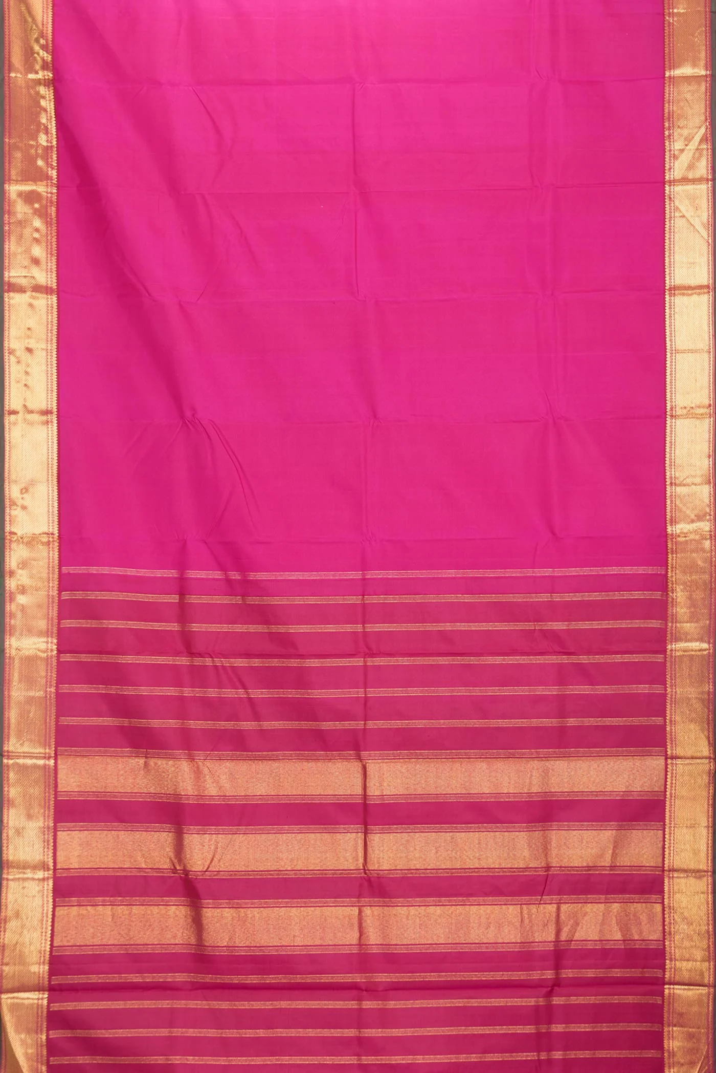 Rani Pink Kanchipuram Silk Saree - Image 6