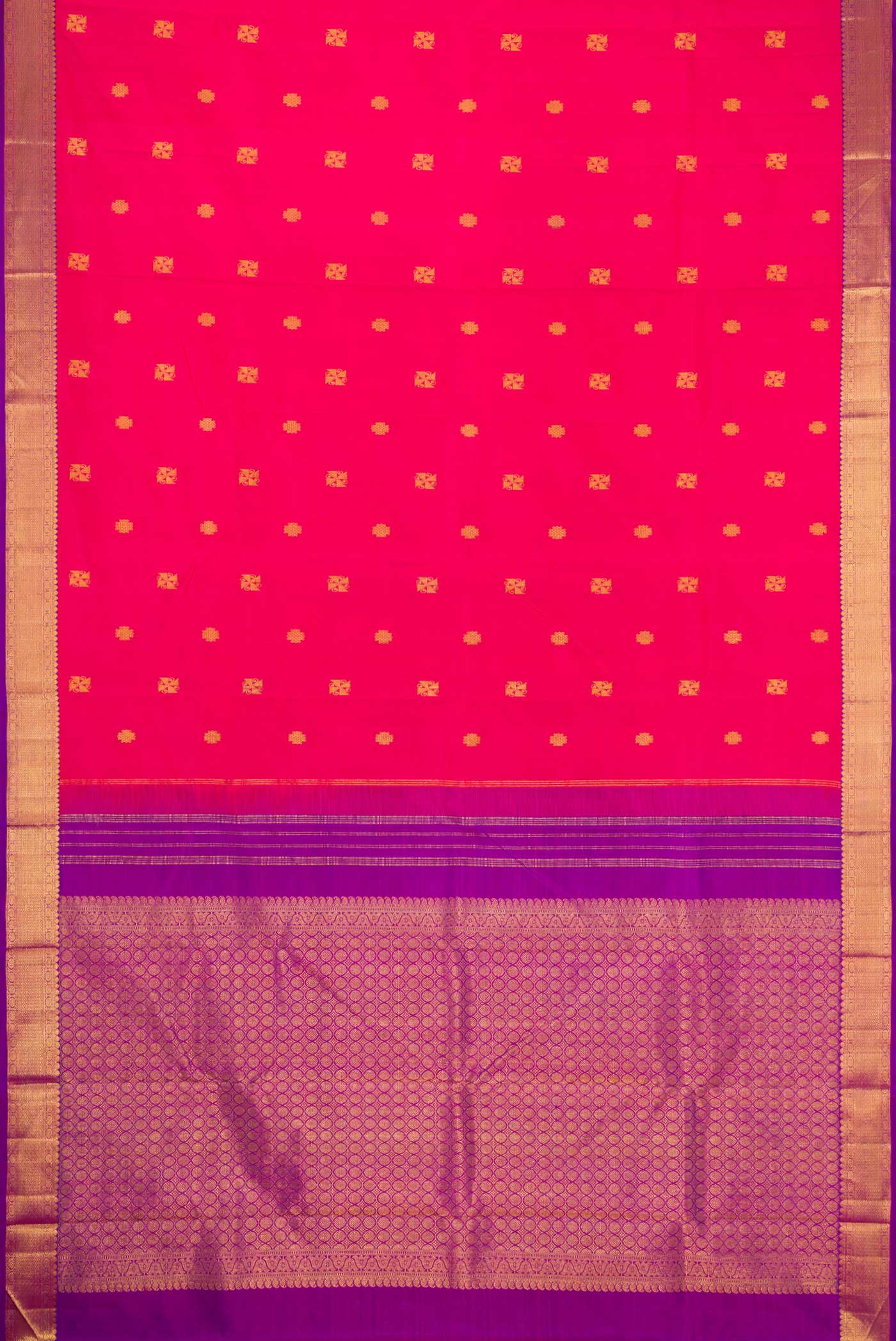 Pink Kanchipuram Silk Saree - Image 6