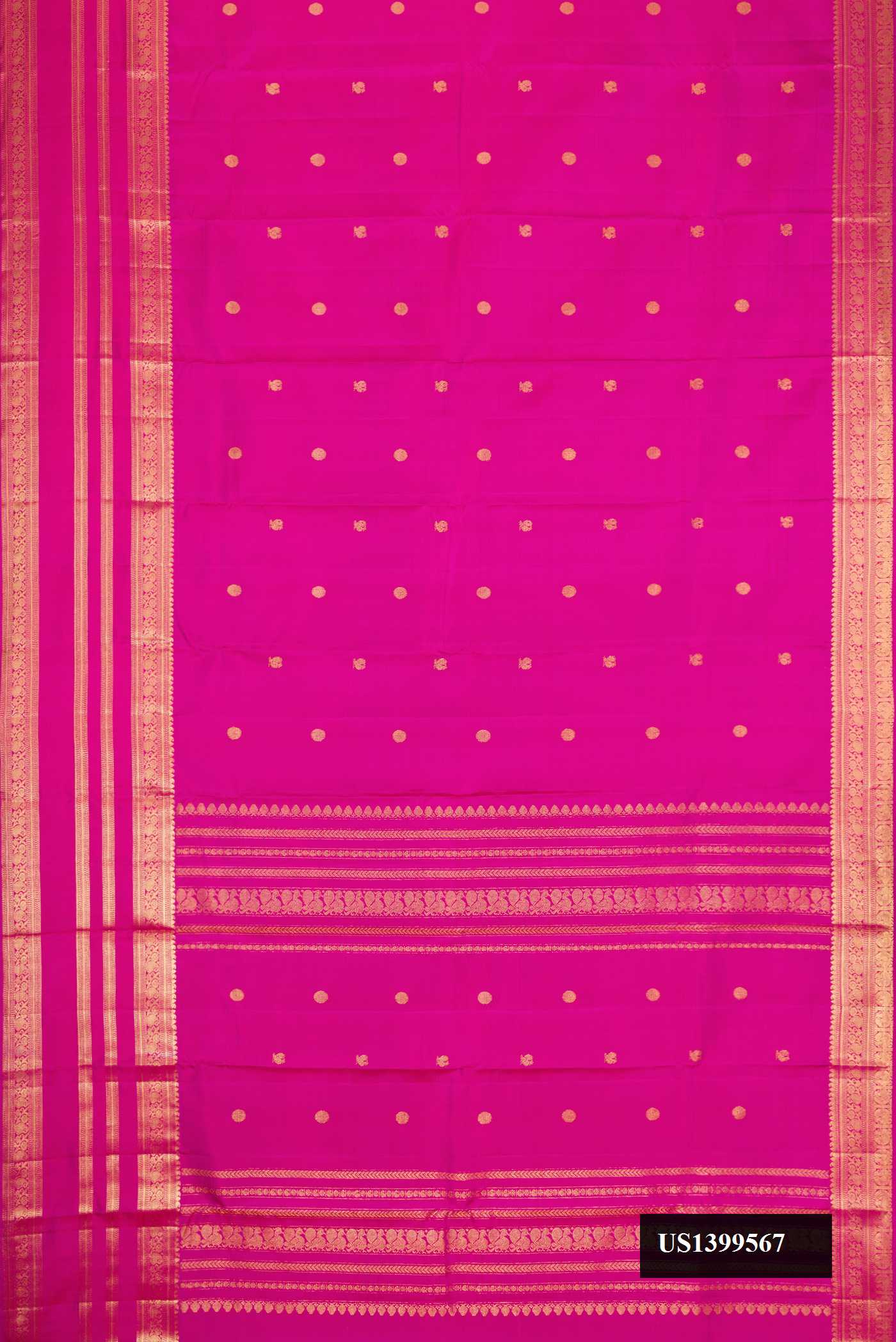 Pink Dual Tone Kanchipuram Silk Saree