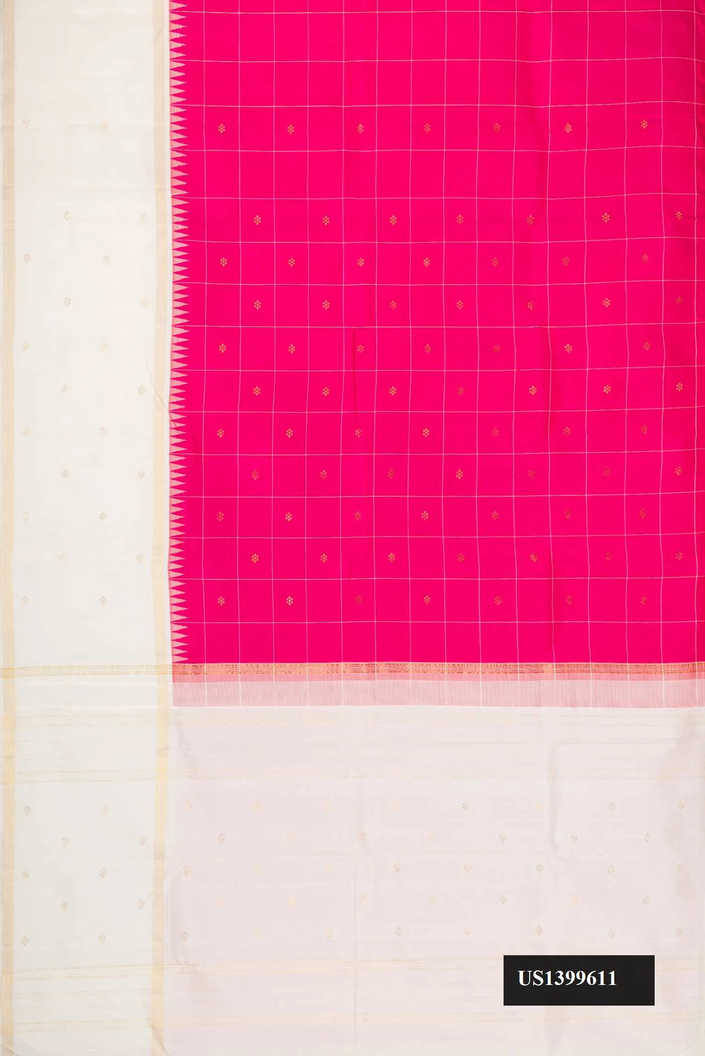 Pink Dual Tone Kanchipuram Silk Saree